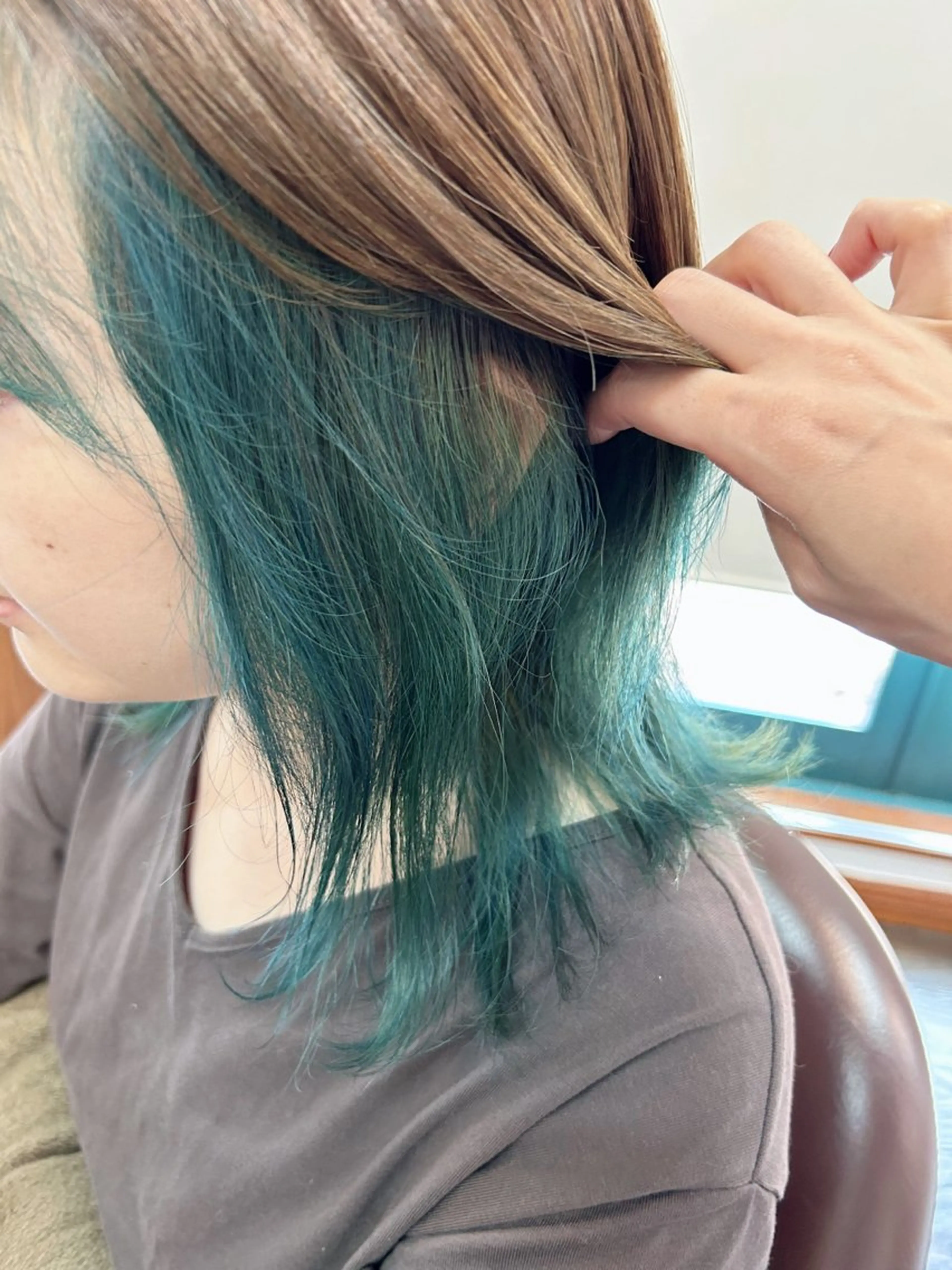 カラー インナーカラー 坂本 瑞季のヘアスタイル