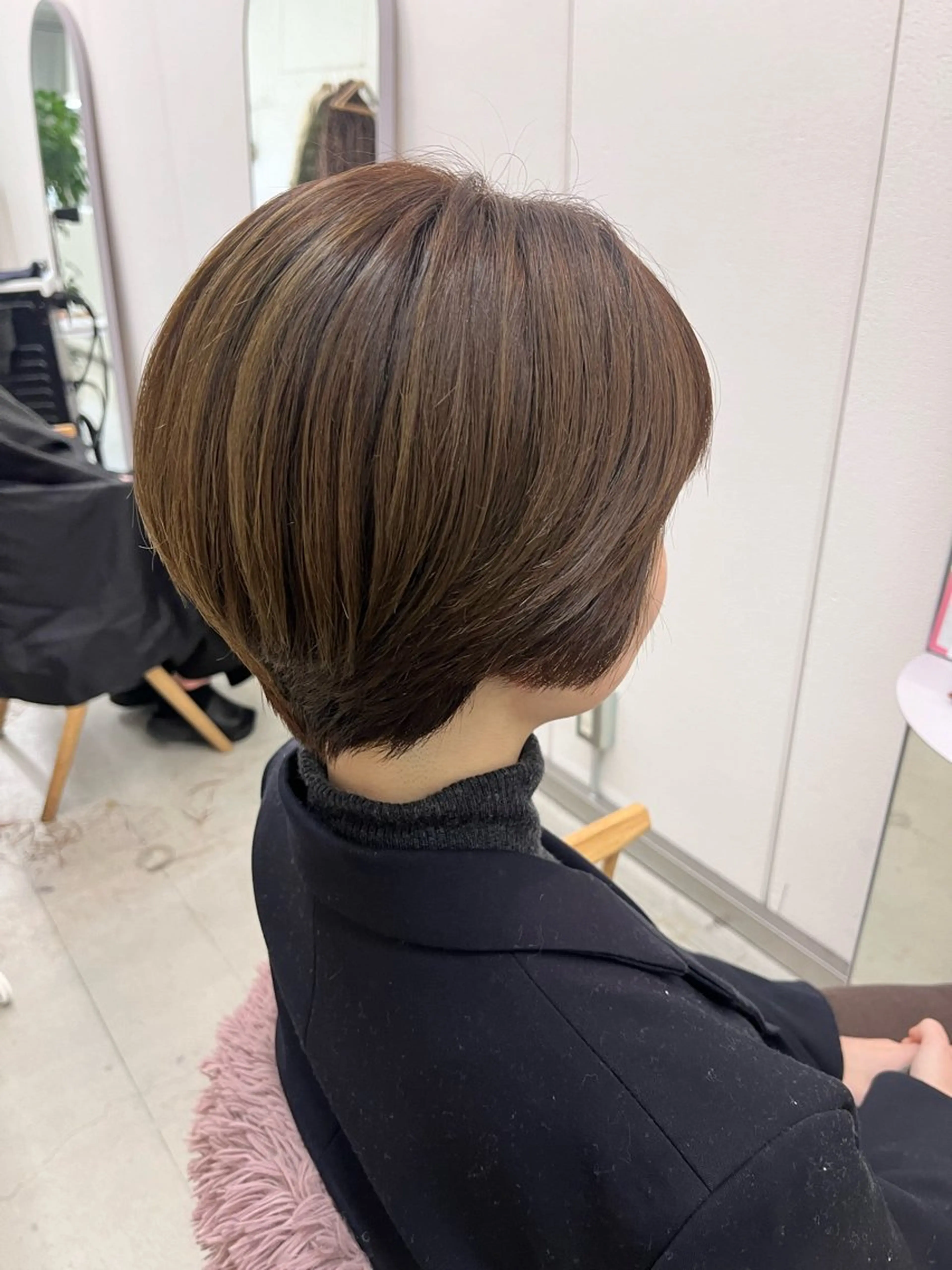 ショート 暖色カラー／ ヘアセット🌛櫻井舞のヘアスタイル