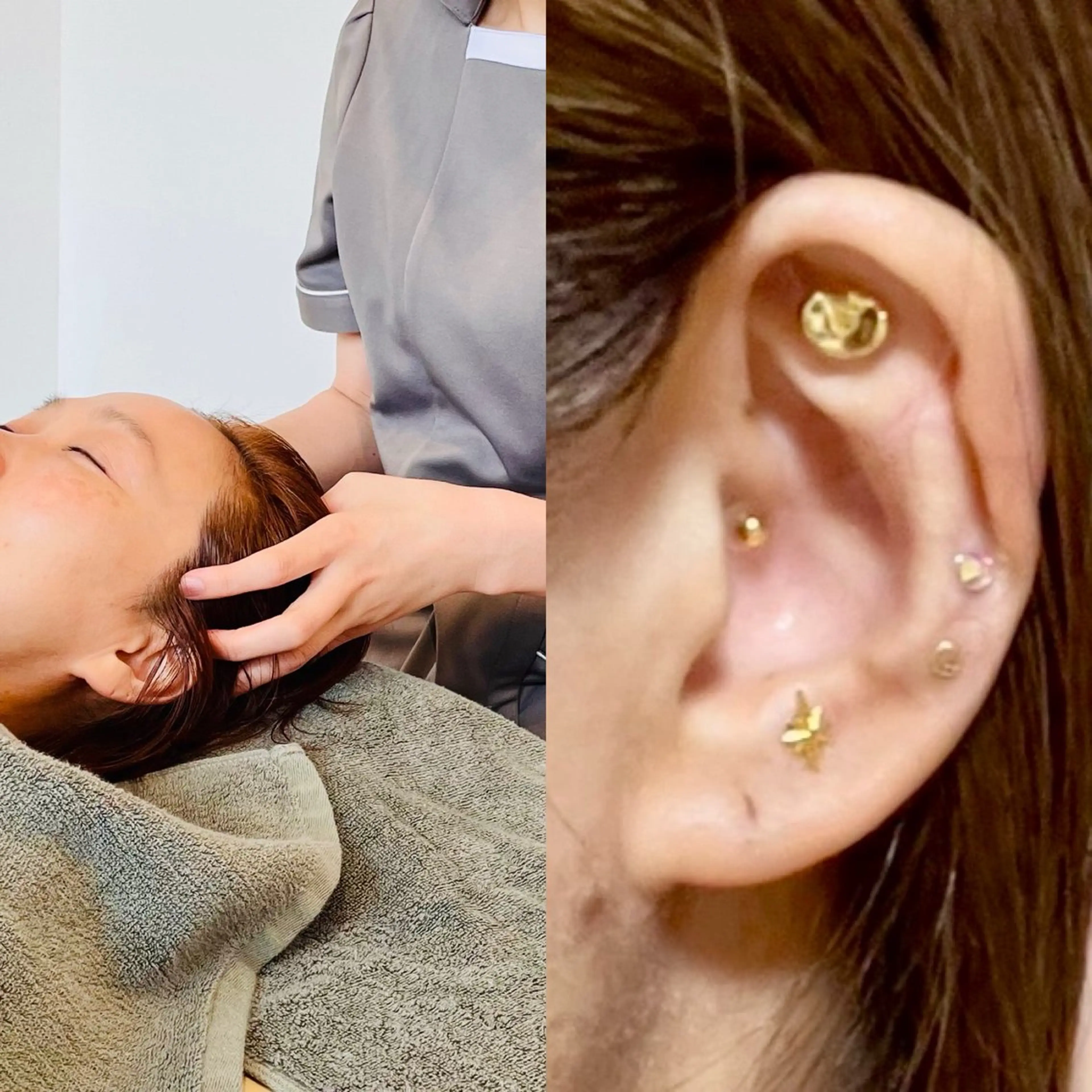 【ミニモ限定】ヘッドエステ＆耳ツボジュエリー💆🏻‍♀️👂🏻💎両耳10粒💎の写真
