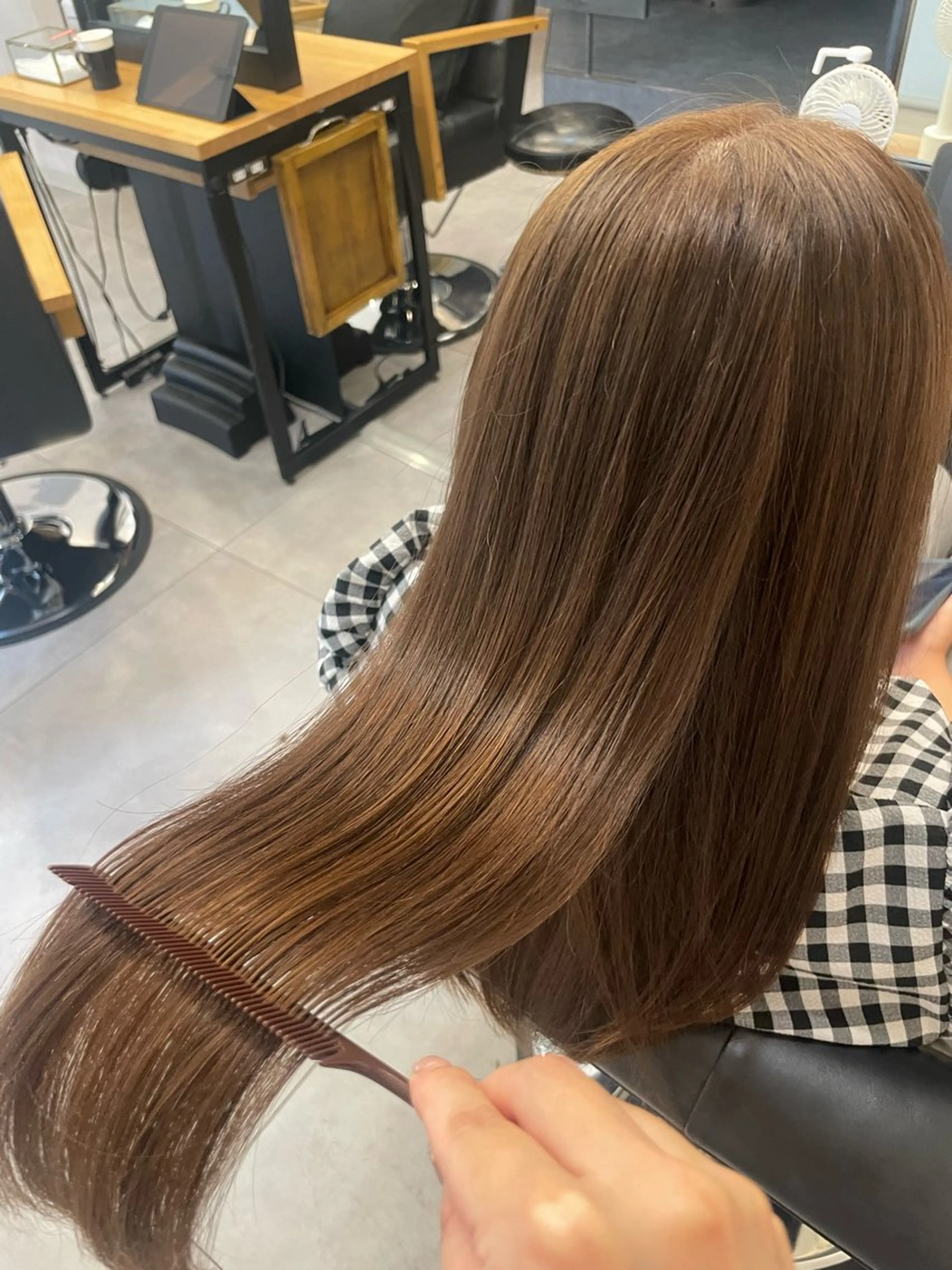 ロング カラー ベージュカラー トリートメント カット ヘアカラー トリートメント 今村 南穂のヘアスタイル