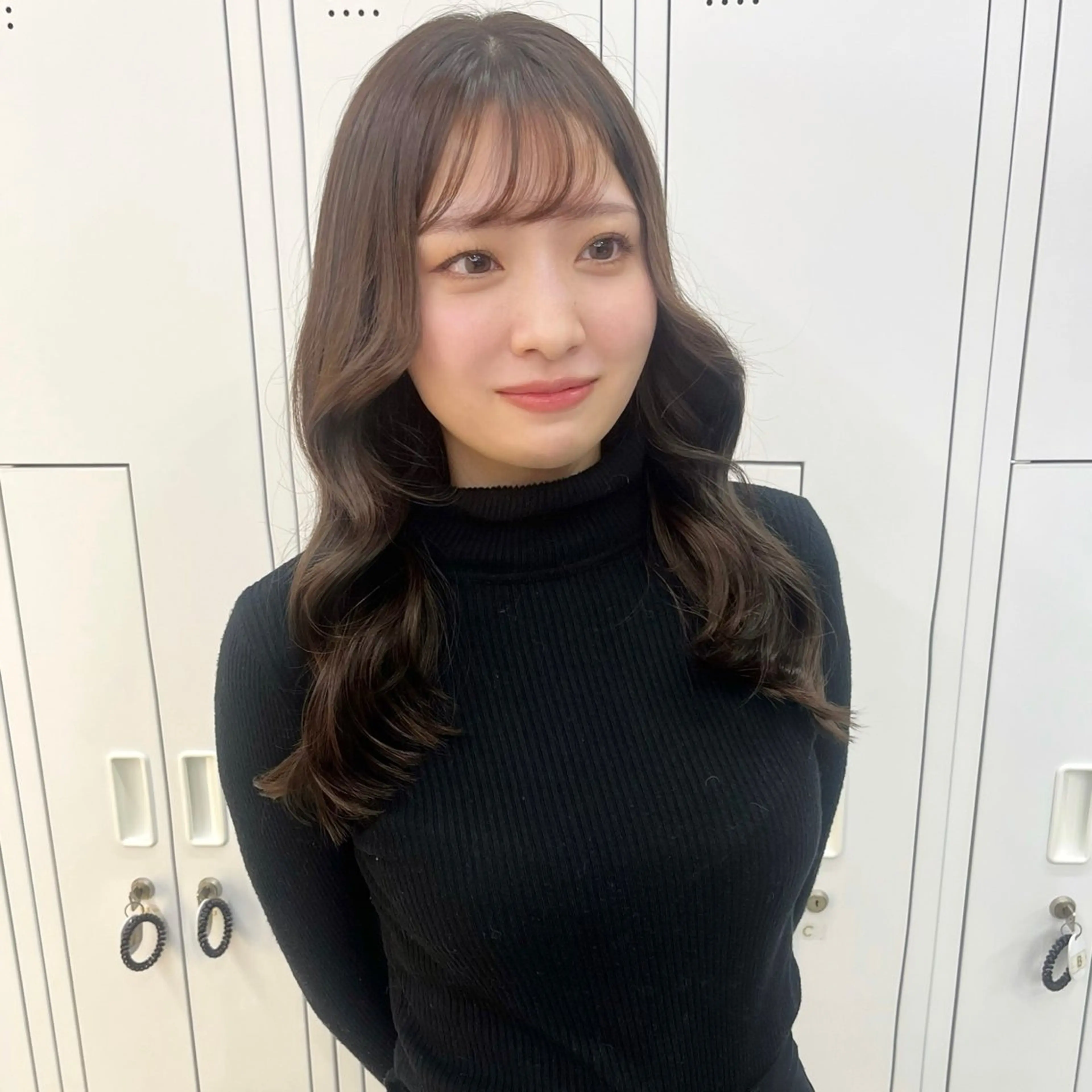 ロング カラー ブラウンカラー グレージュ 梅田/ブリーチなし 透明感カラー/Yuiのヘアスタイル