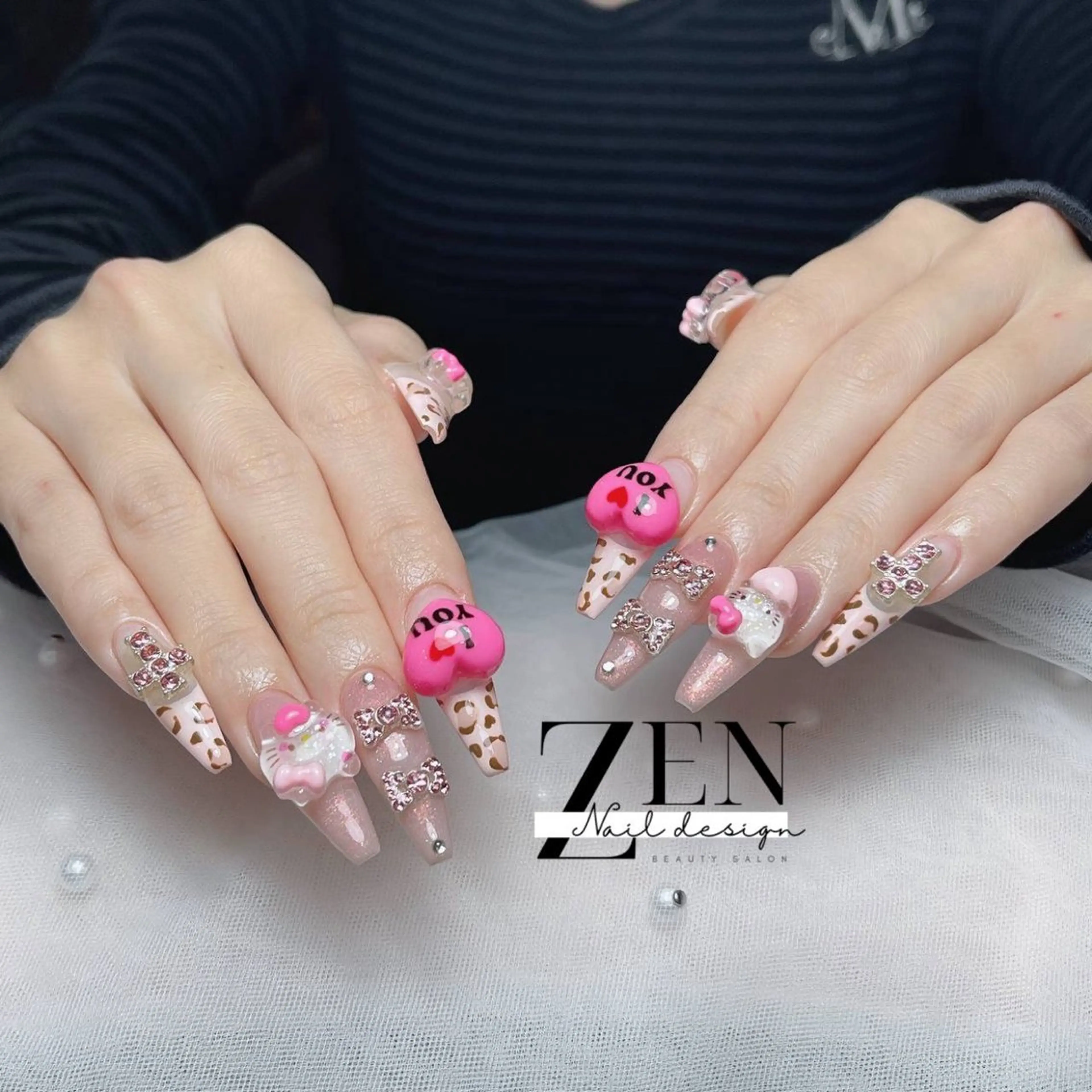 ネイル 持ち込み スカルプネイル ネイルチップ ハンドネイル Zen Nail Designのネイルデザイン