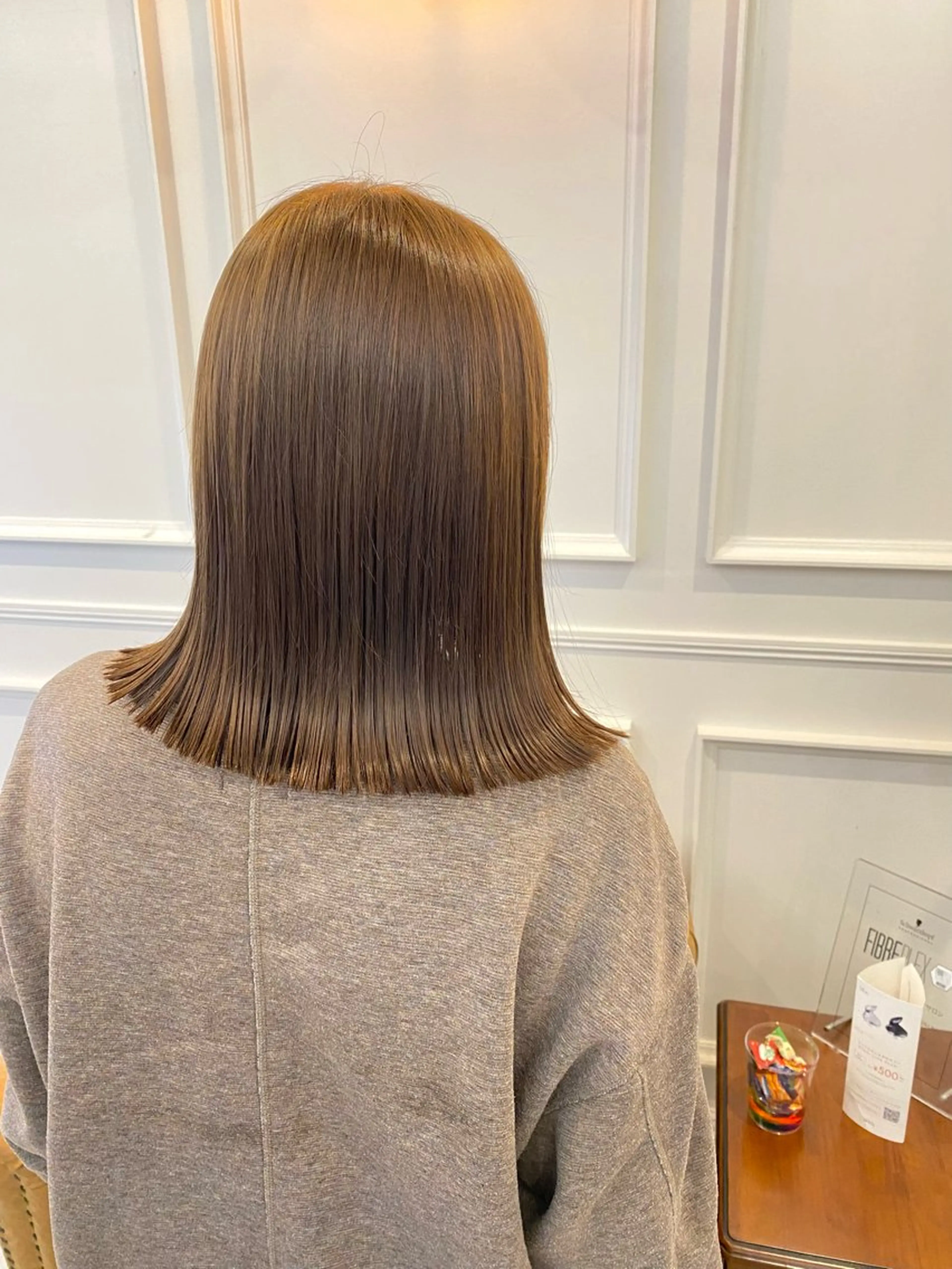 ミディアム カット ヘアカラー トリートメント HARUKA🐰 tocca天王寺のヘアスタイル
