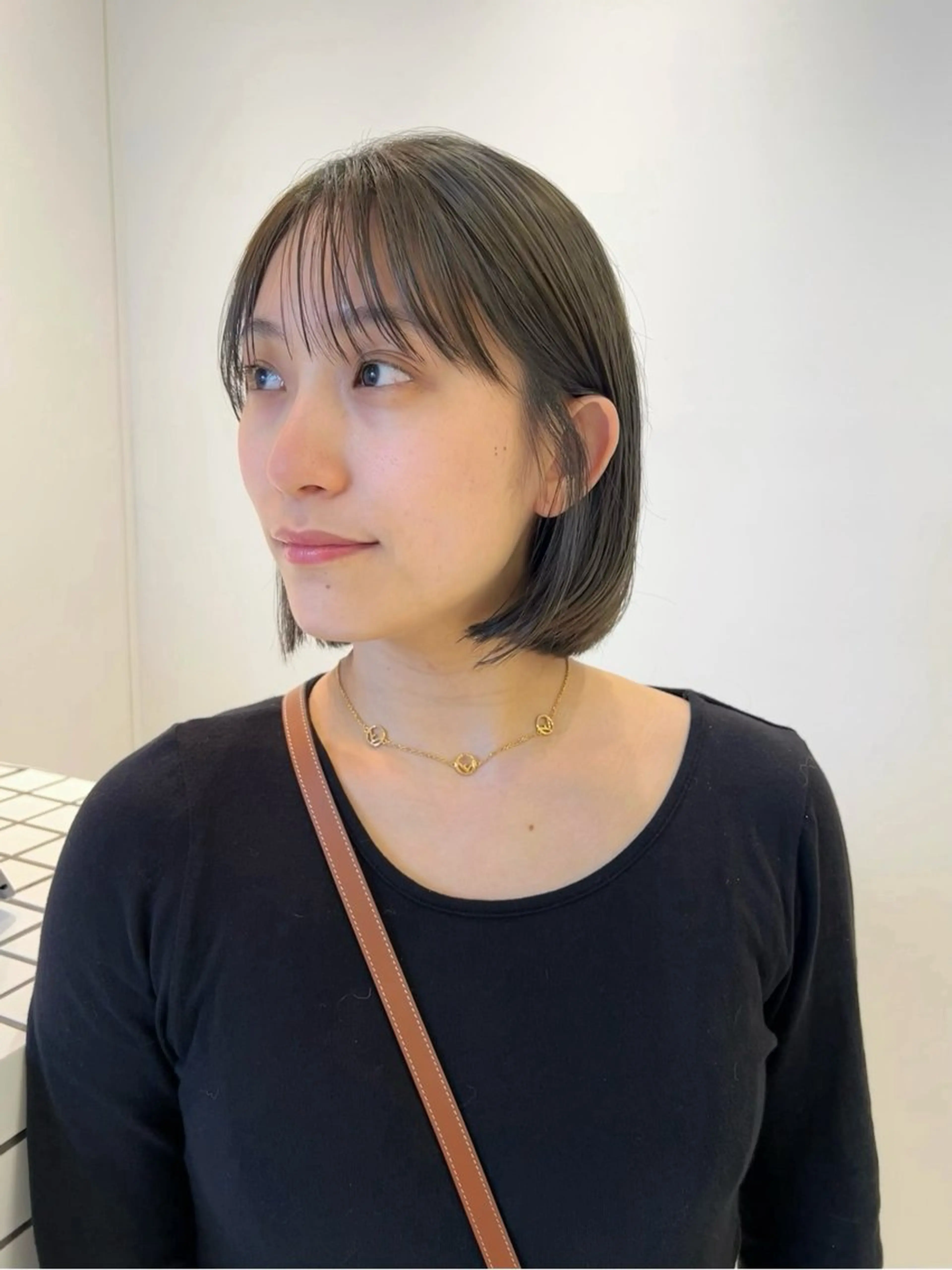 ショート カラー ボブ カット ヘアカラー 🌱ぱつっと/ボブ 🌱のヘアスタイル