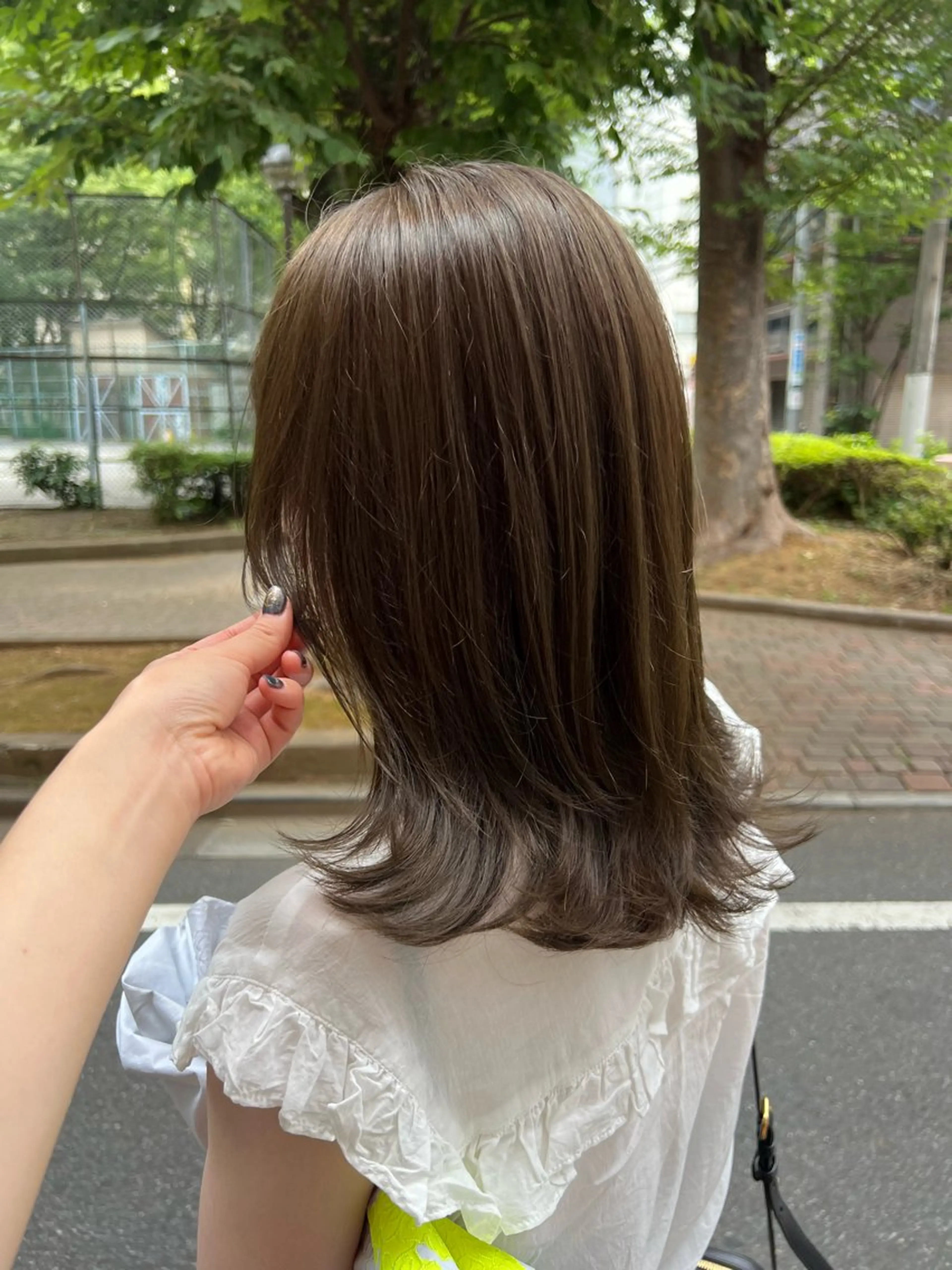 ミディアム カラー 🥀韓国ヘア🥀 宮津真菜のヘアスタイル