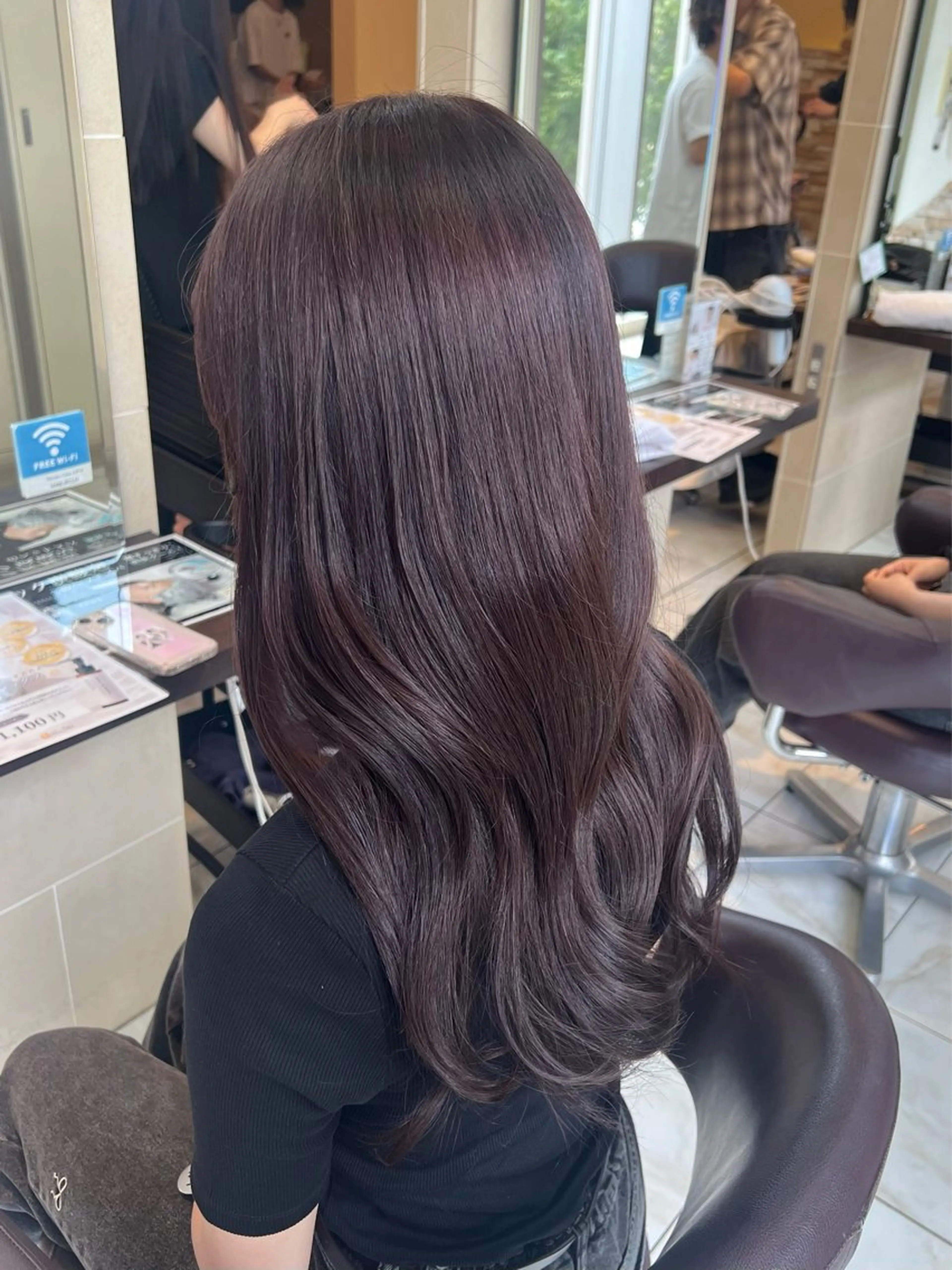 ロング カラー ラベンダーカラー ラベンダーピンク ピンクカラー カット ヘアカラー トリートメント 🫧艶カラー 🫧Rione.のヘアスタイル