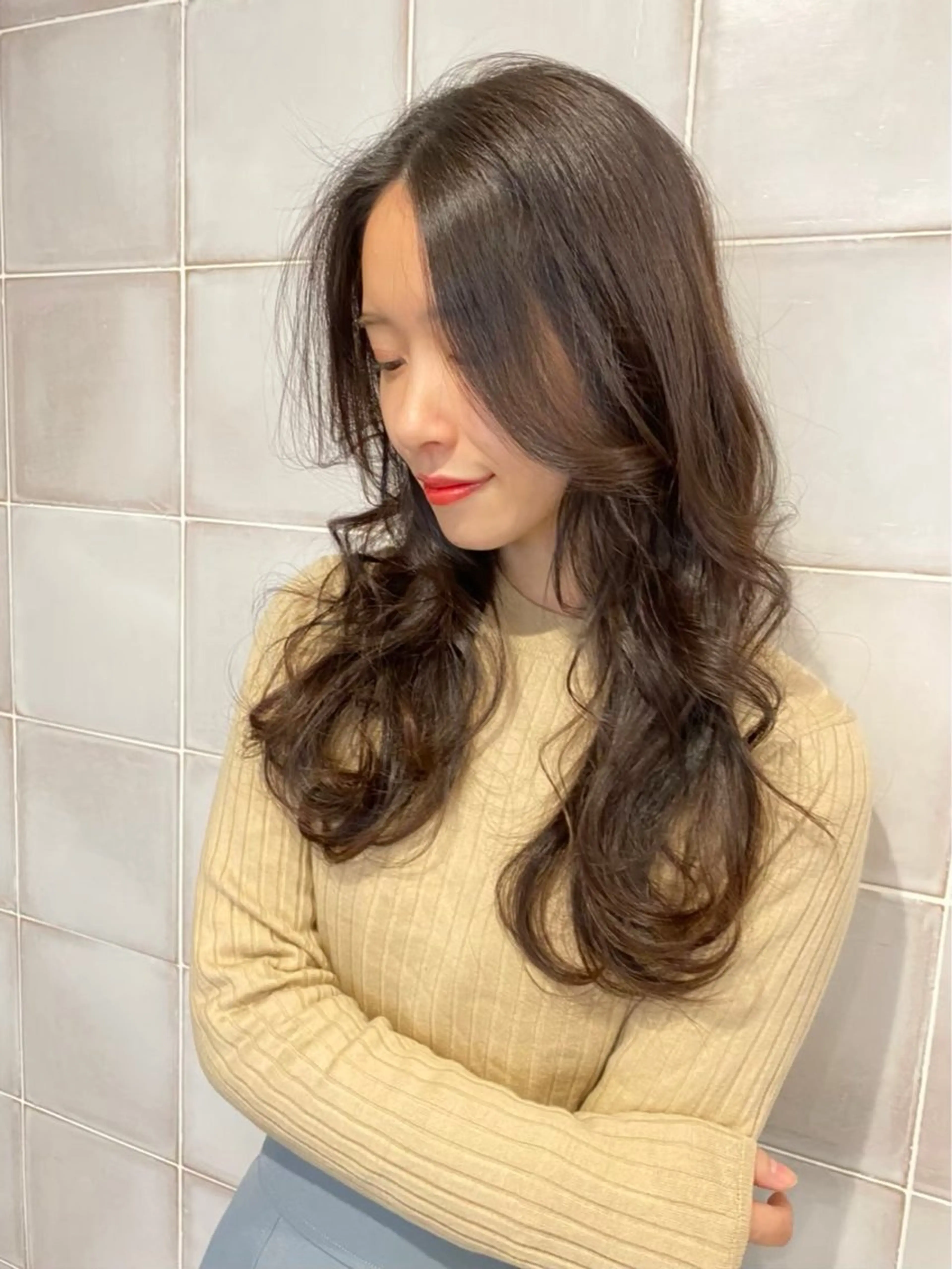 ロング カラー パーマ ヘアアレンジ APHRODITE GINZA御茶ノ水神保町所属・たむら みなみのヘアスタイル
