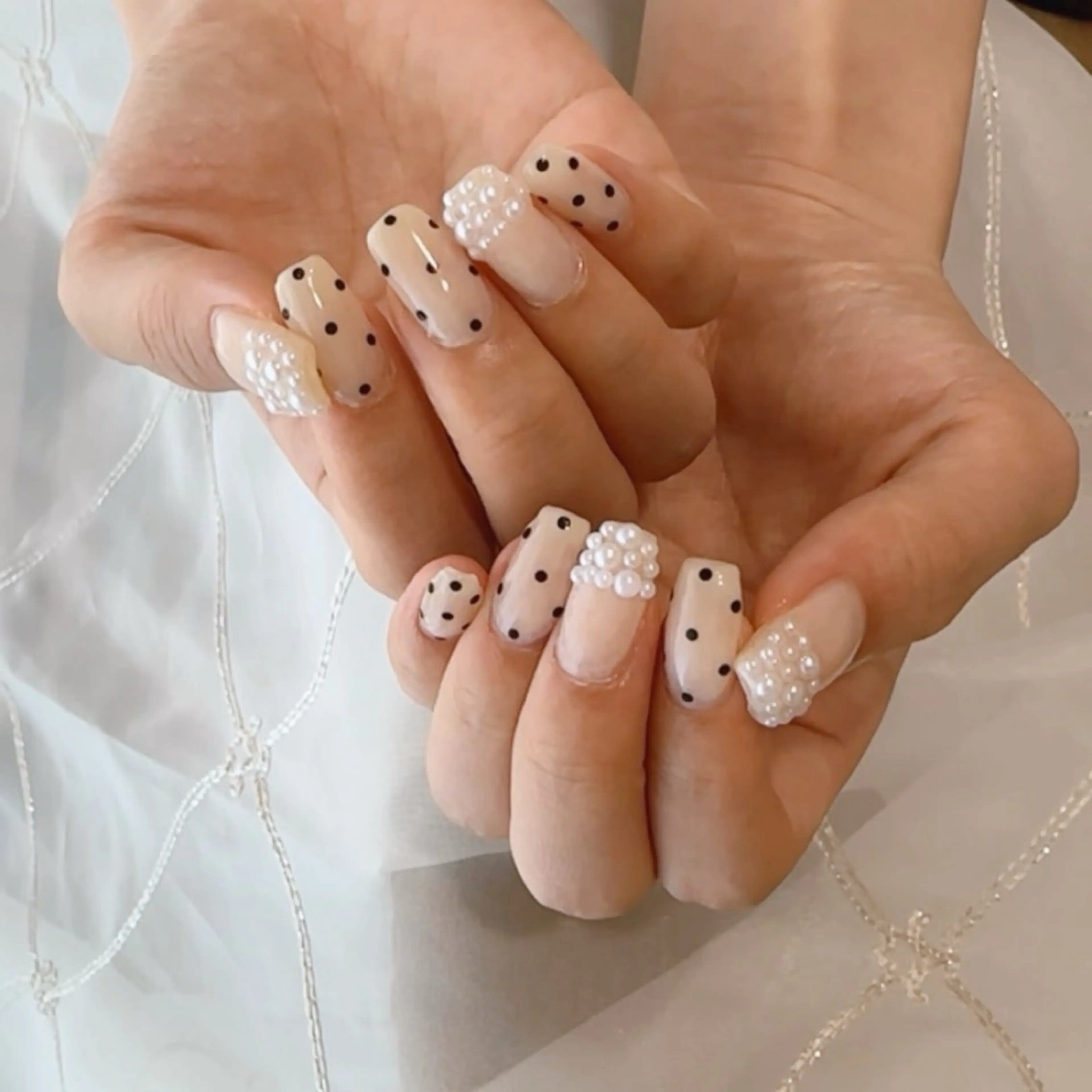 ネイル フレンチネイル ガーリー ハンドネイル private nailsalonのネイルデザイン