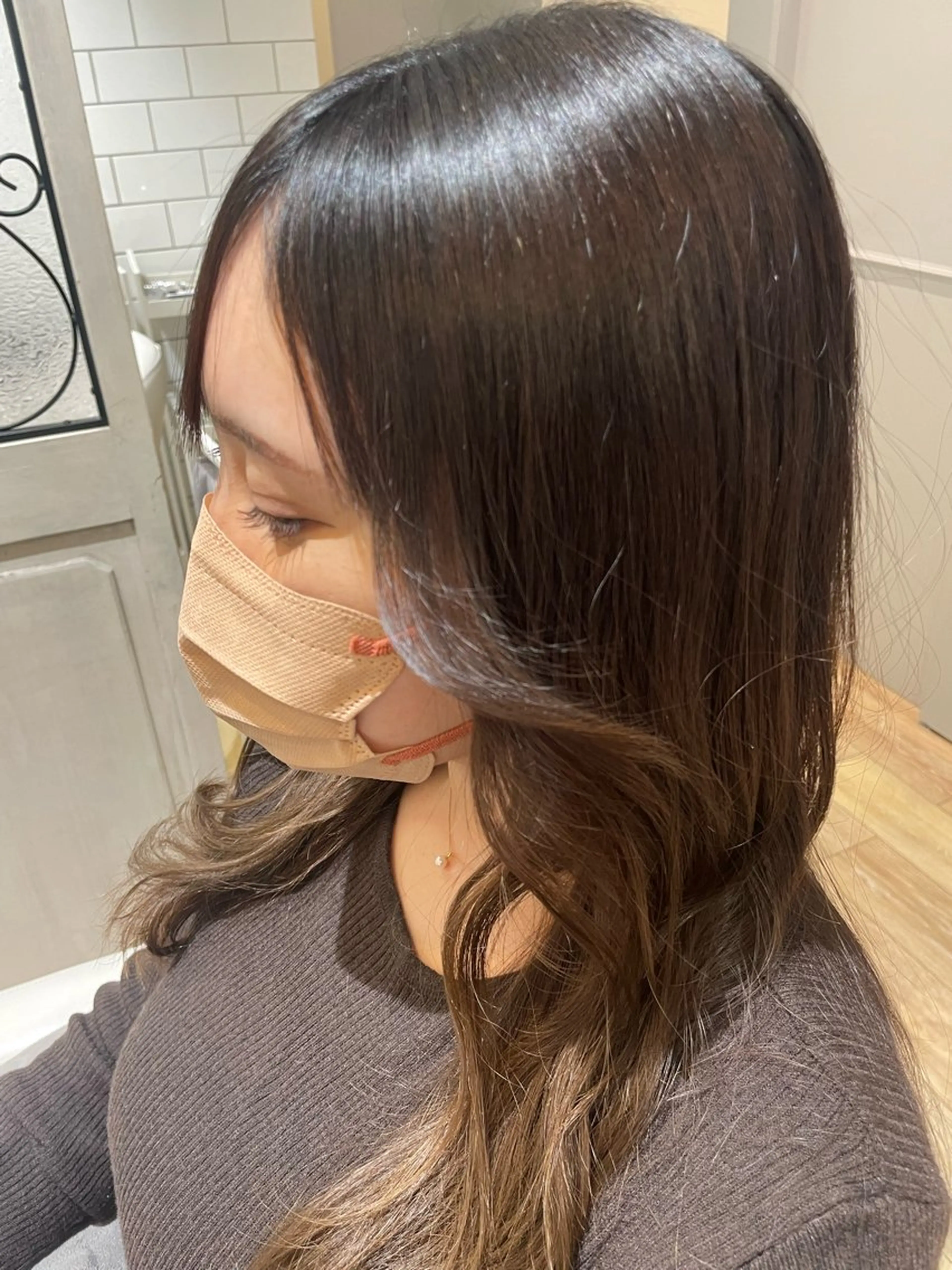 セミロング 稲毛駅徒歩1分 mei🦋のヘアスタイル