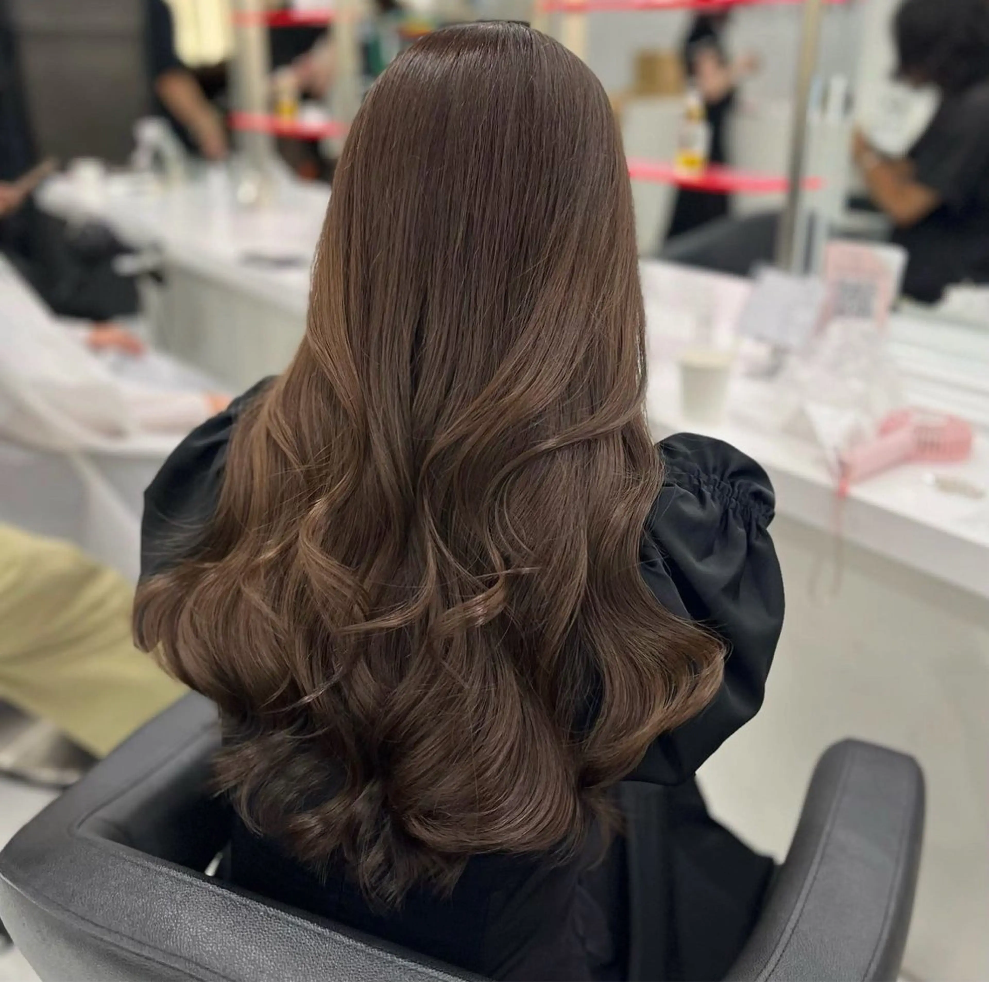 ロング カラー ヘアアレンジ カット ヘアカラー トリートメント ヘッドスパ ヘアセット 透明感ラベンダー💗 SHOのヘアスタイル