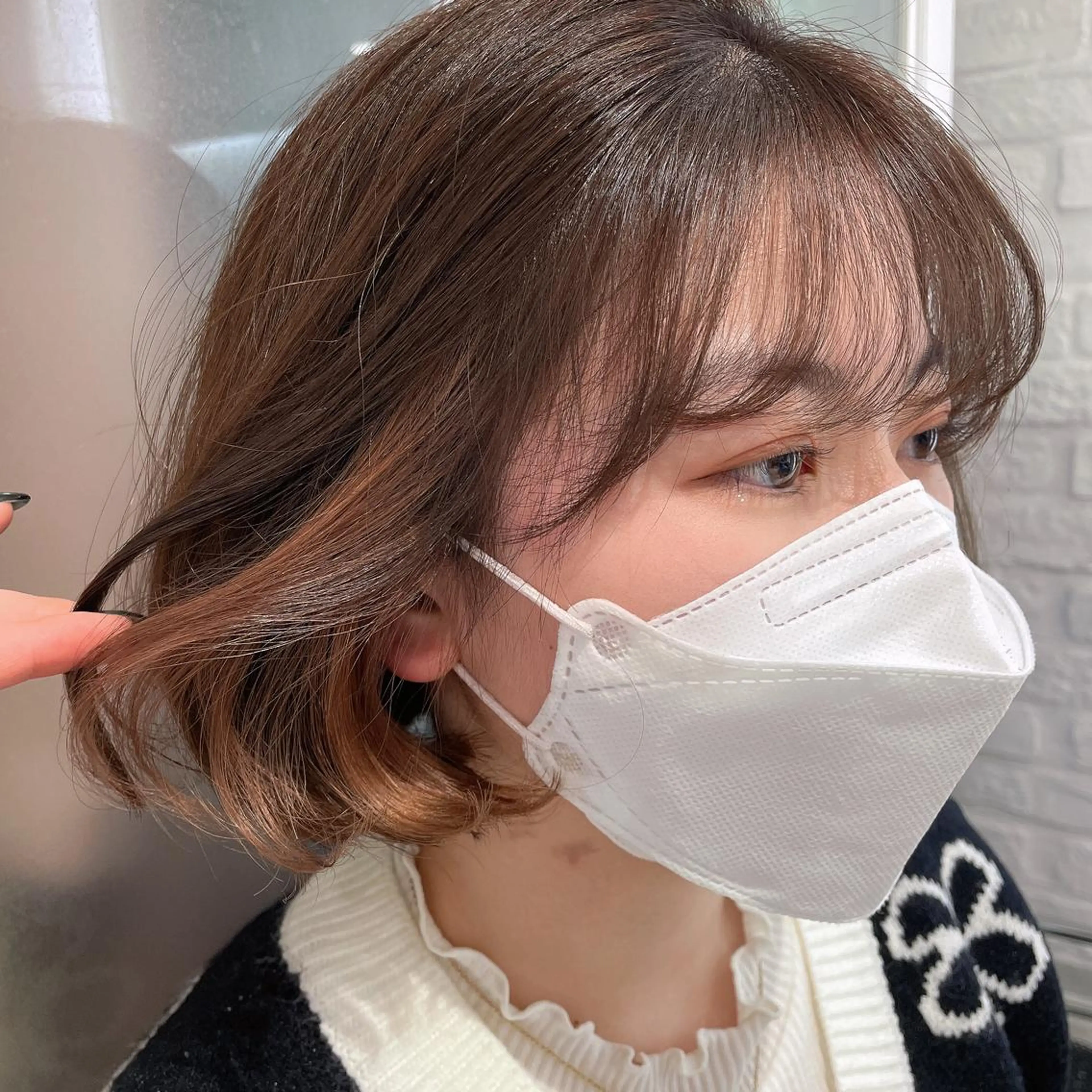 ショート ヘアカラー 最新韓国本場ヘア 🇰🇷榎本明日香のヘアスタイル