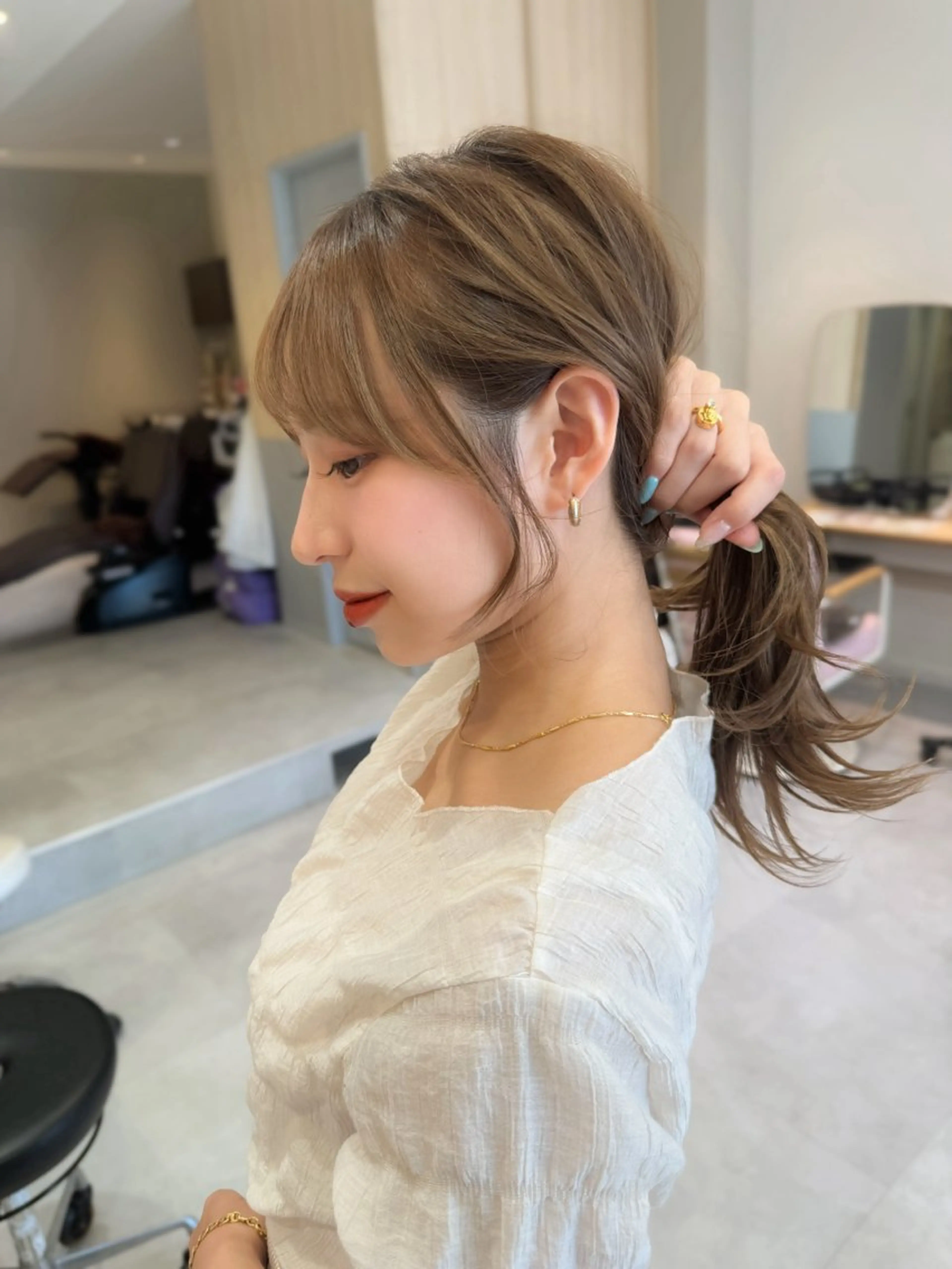 セミロング カラー カット ヘアカラー トリートメント ヘアセット ✂️似合わせの魔術師 石田一樹✂️のヘアスタイル