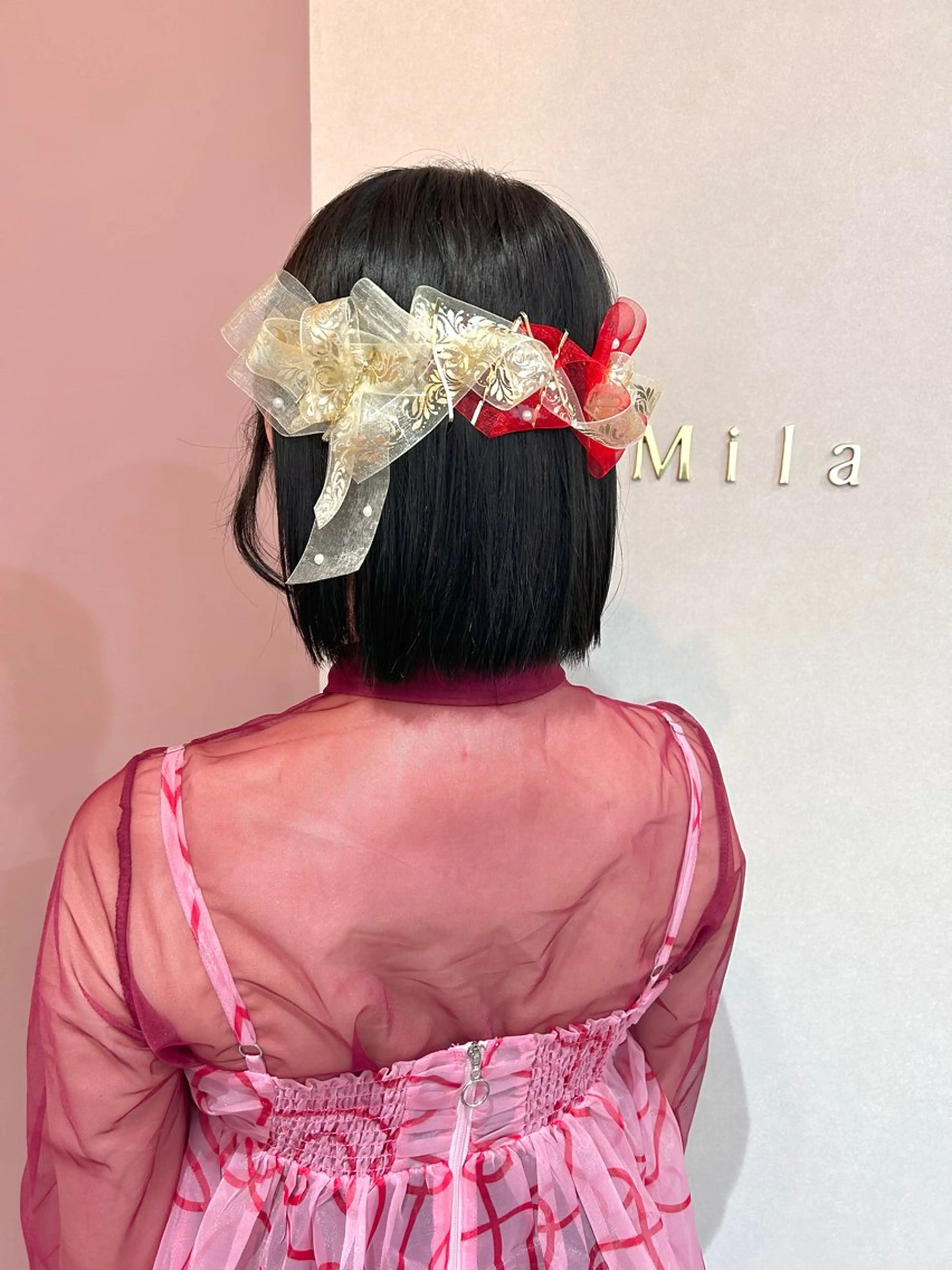 ショート ヘアセット Mila Hazukiのヘアスタイル