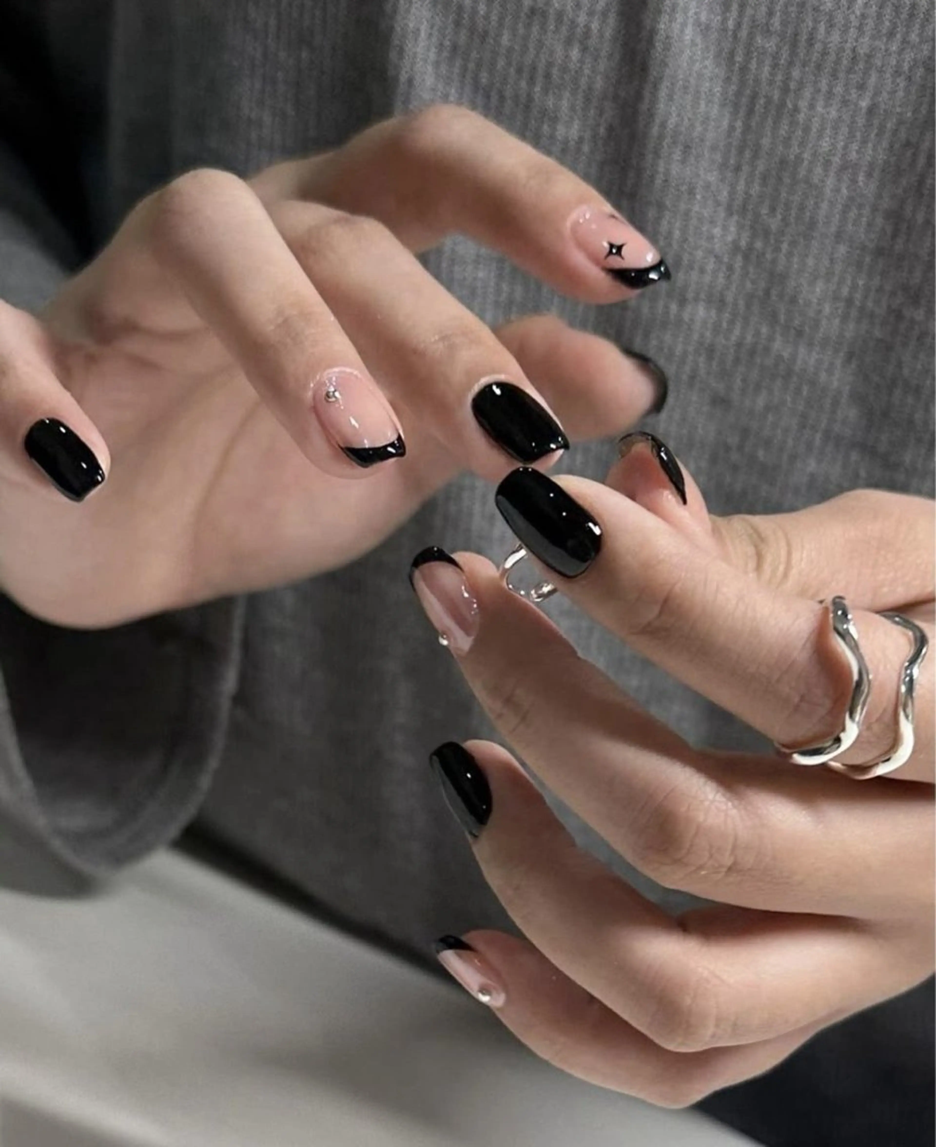 ネイル 韓国ネイル 持ち込み ニュアンスネイル ネイルチップ ハンドネイル JENNY ANA.CHUOのネイルデザイン