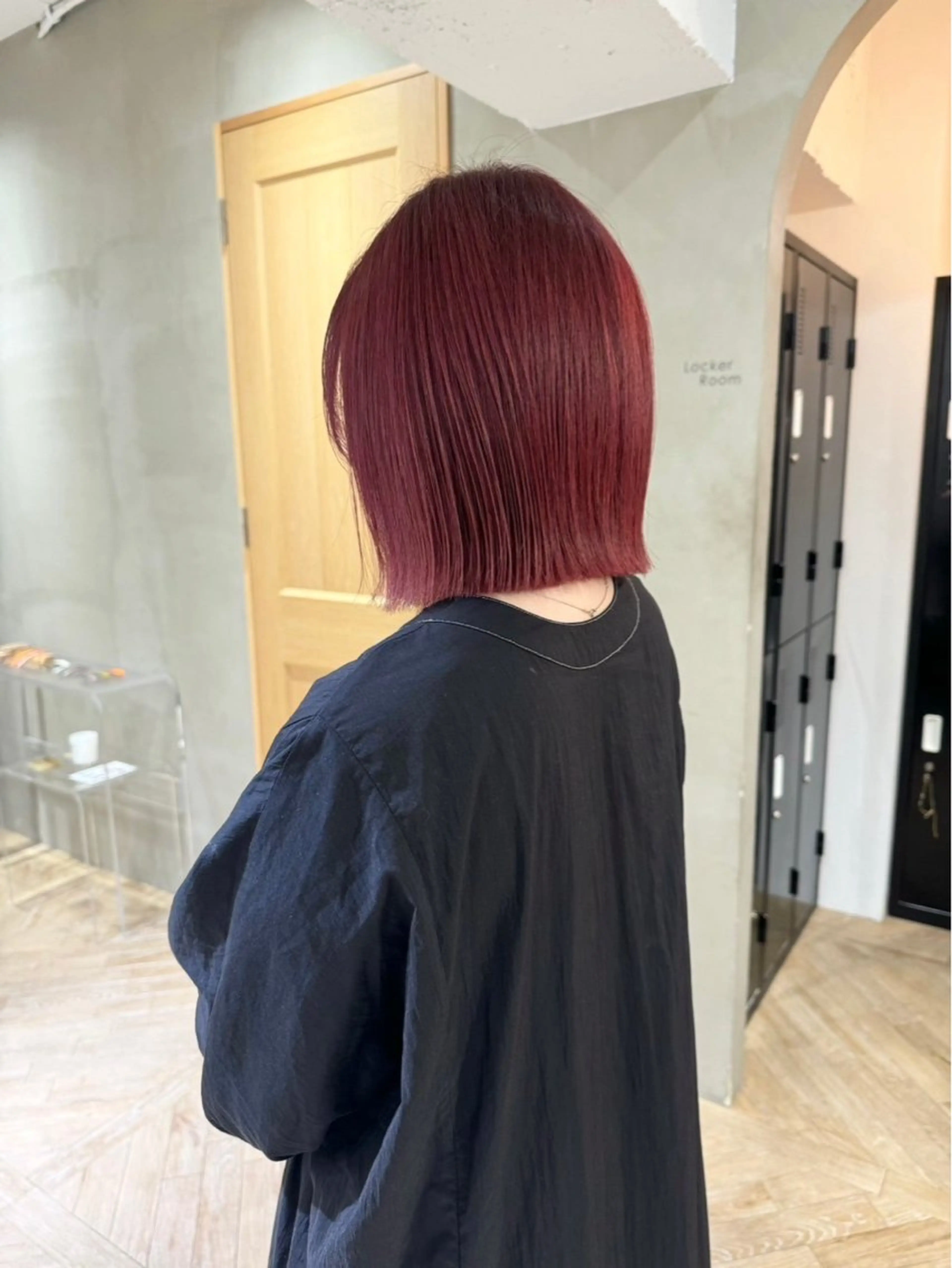 ショート カラー ボルドーカラー ニュアンスカラー/ 海外ヘア/ろーれんのヘアスタイル