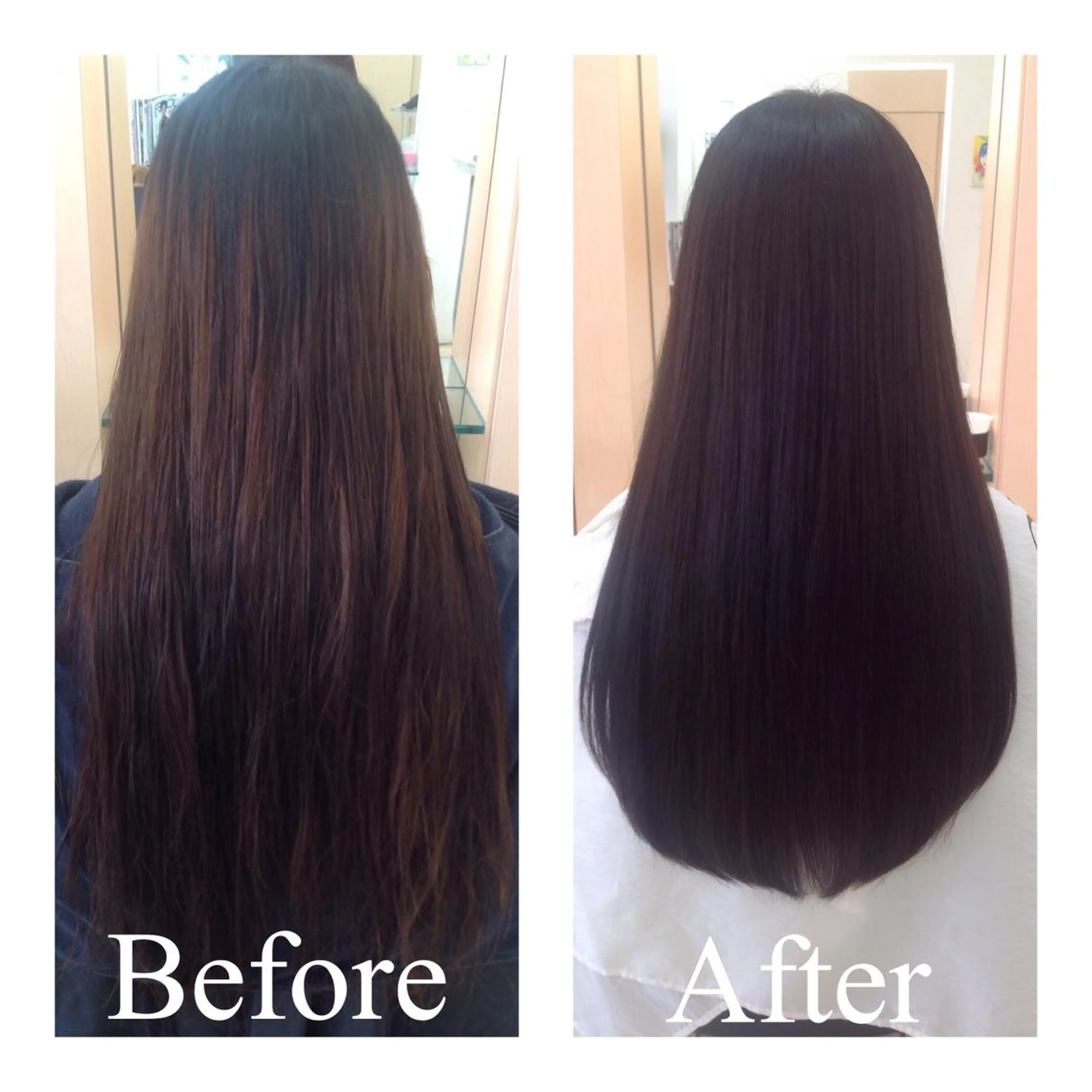 セミロング ロング カラー アオガミ （前髪顔周りカット）のヘアスタイル