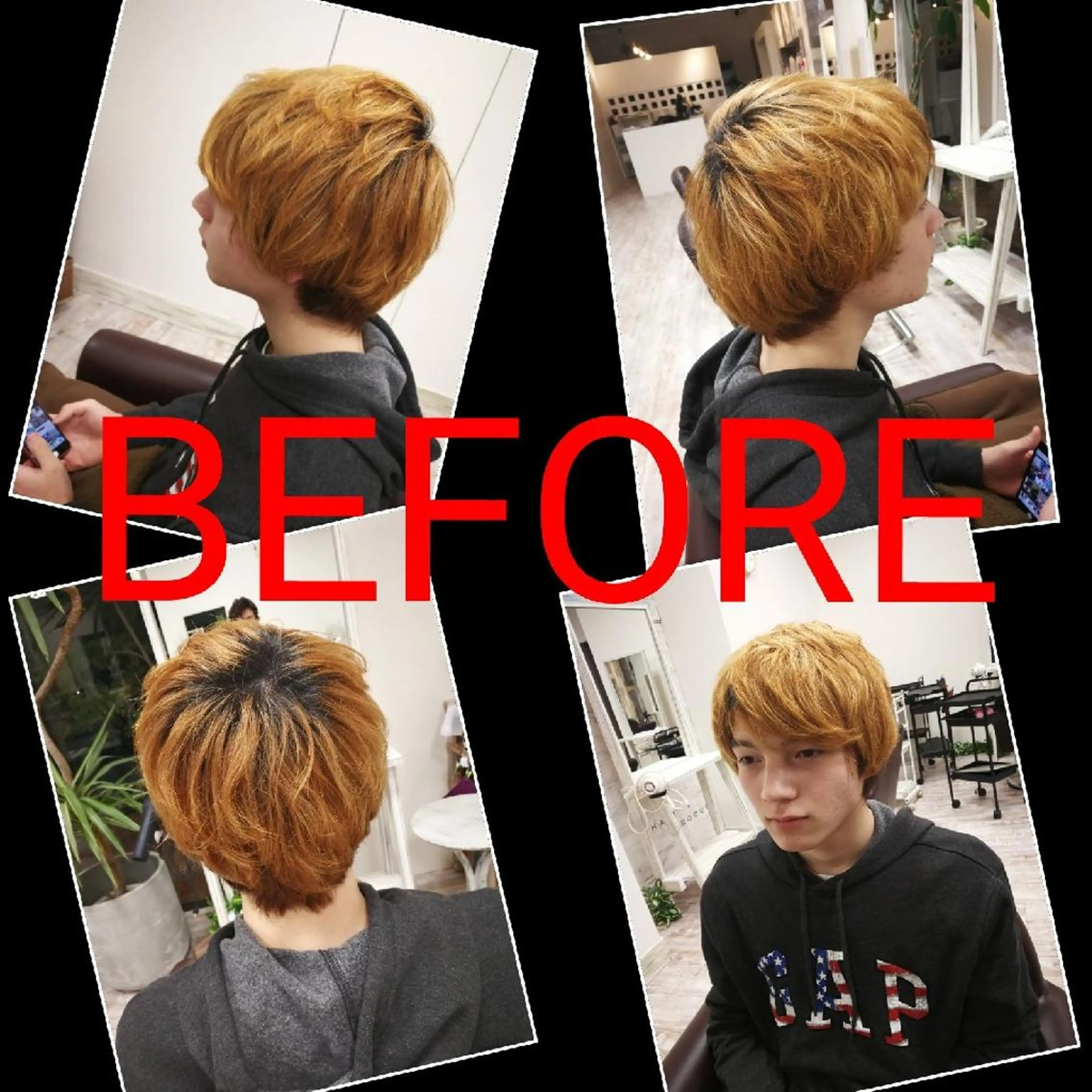 カラー パーマ メンズ Aile所属・酸性ストレート／カラ ー/山下高明のヘアスタイル