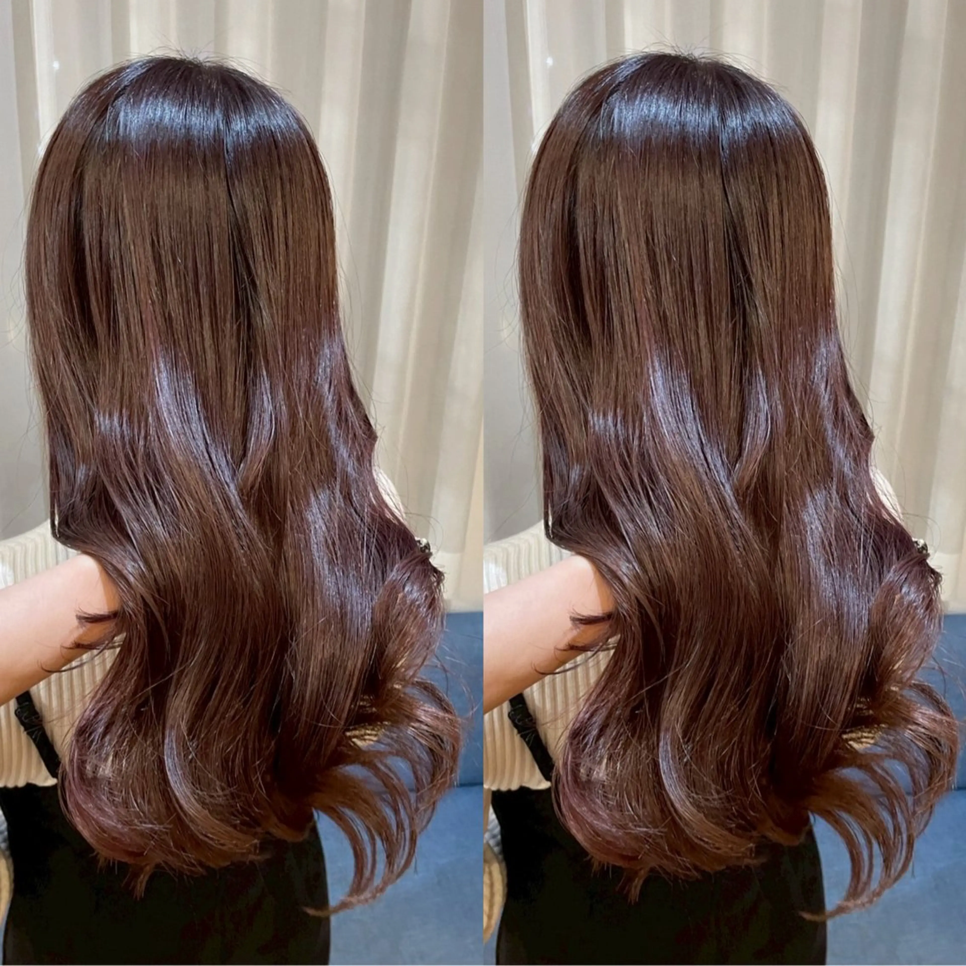ロング カラー ヘアカラー トリートメント RINNO🌷艶髪/ 透明感カラーのヘアスタイル