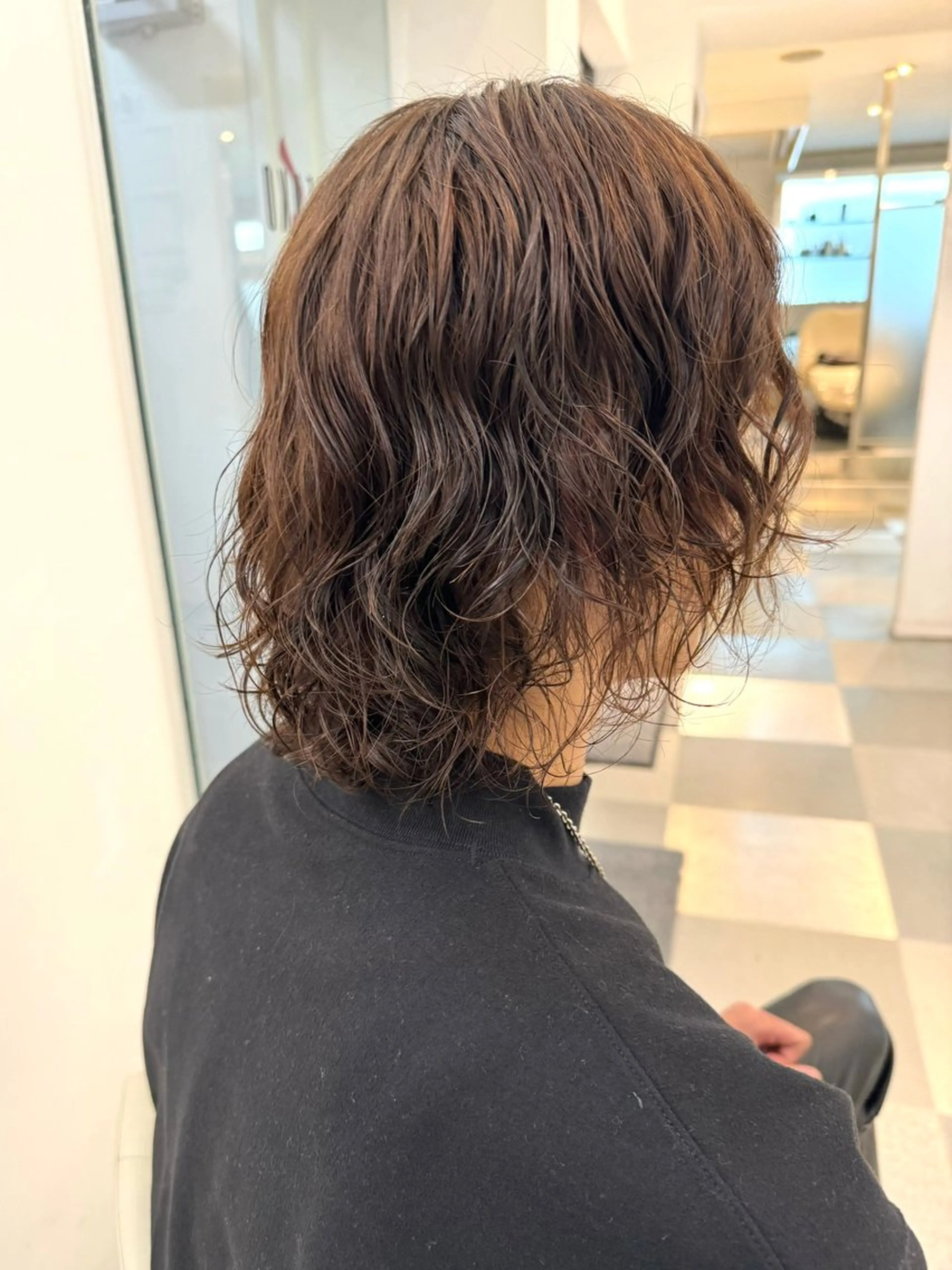 ミディアム パーマ メンズ ミディアムパーマ メンズパーマ カット パーマ トリートメント ZENKO表参道店所属・🌀ダメージレス パーマ🌀萩原　龍のヘアスタイル