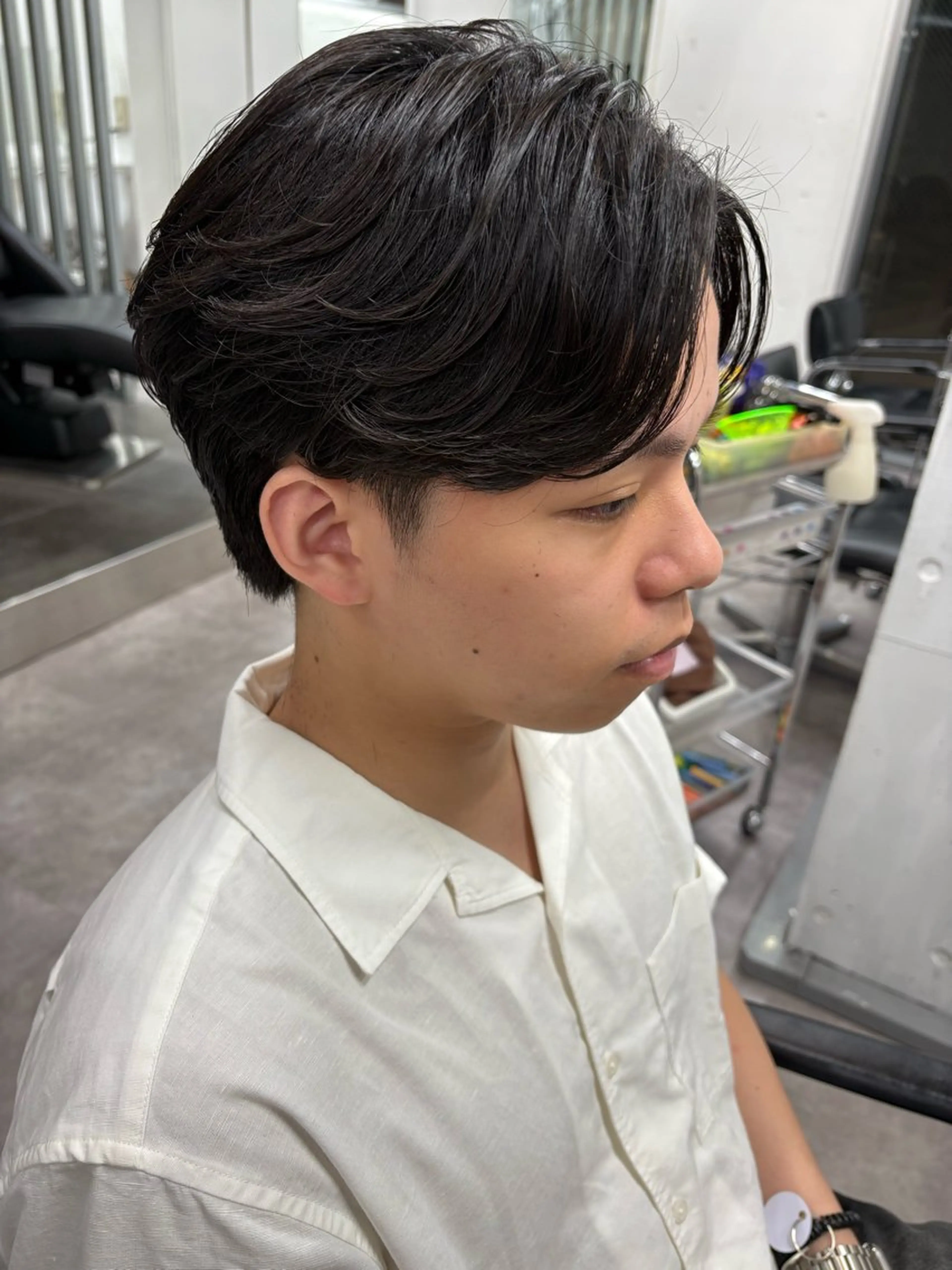 パーマ メンズ フェザーパーマ メンズパーマ カット パーマ トリートメント テテ風パーマ/ シャドウパーマ/廣田のヘアスタイル