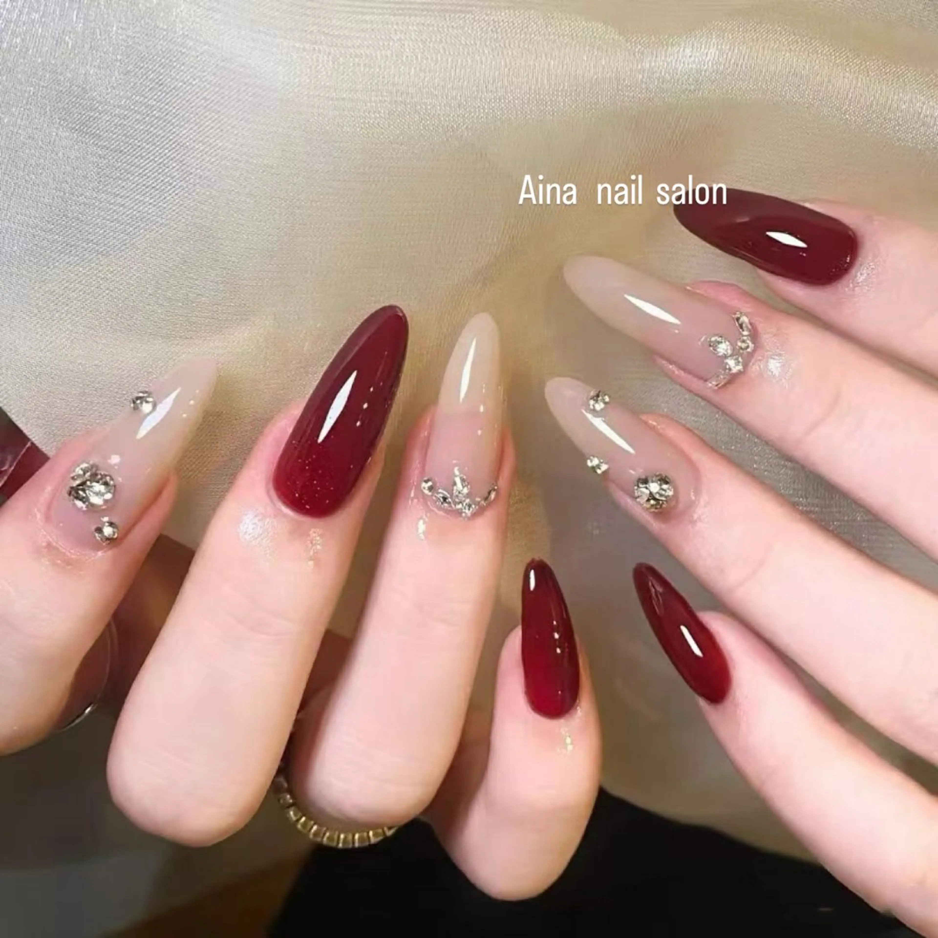 ネイル チークネイル フラッシュネイル フットネイル フレンチネイル ジェルネイル Aina nail salonのネイルデザイン