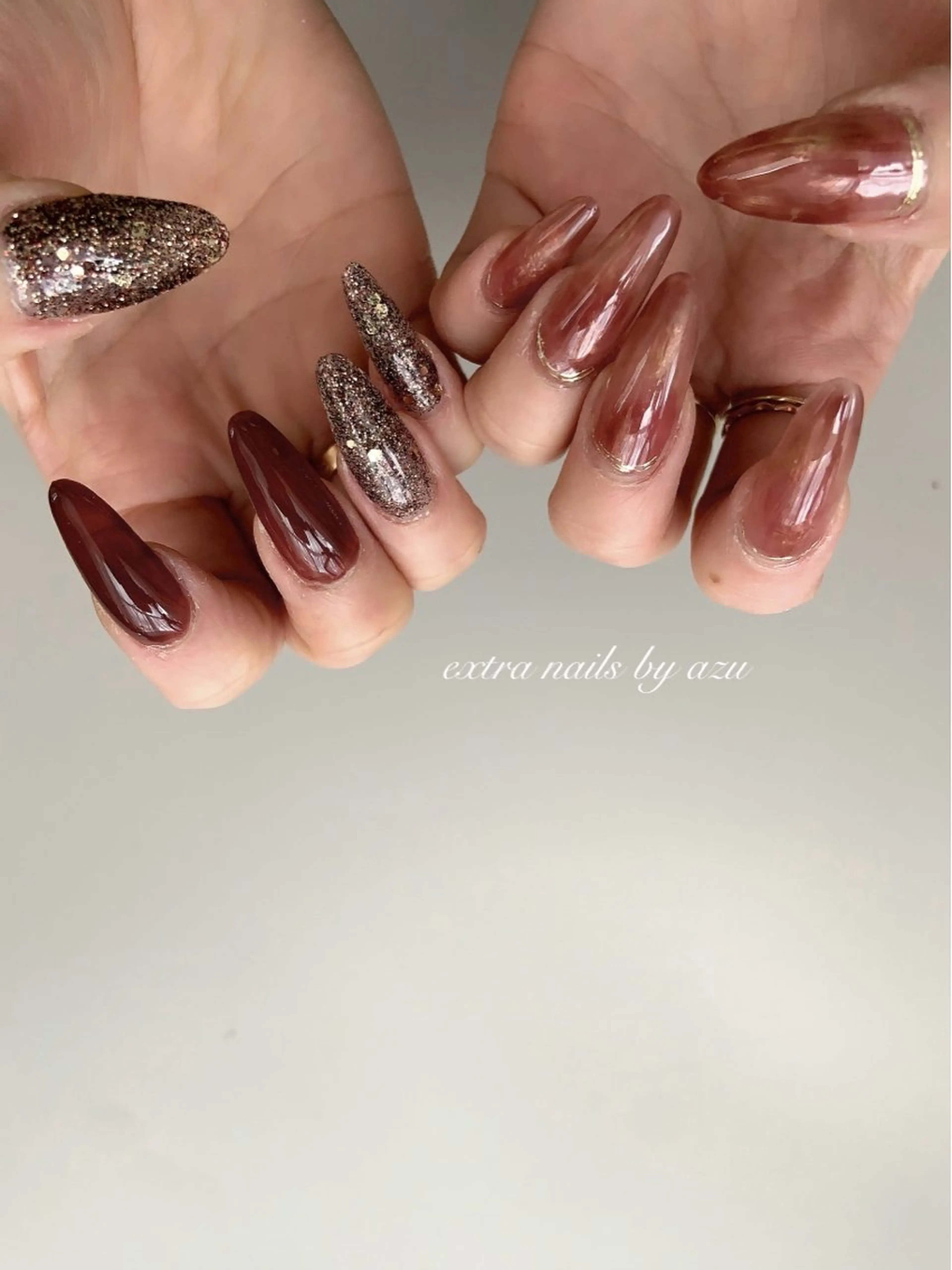 ネイル ハンドネイル extranails /wax　azuのネイルデザイン