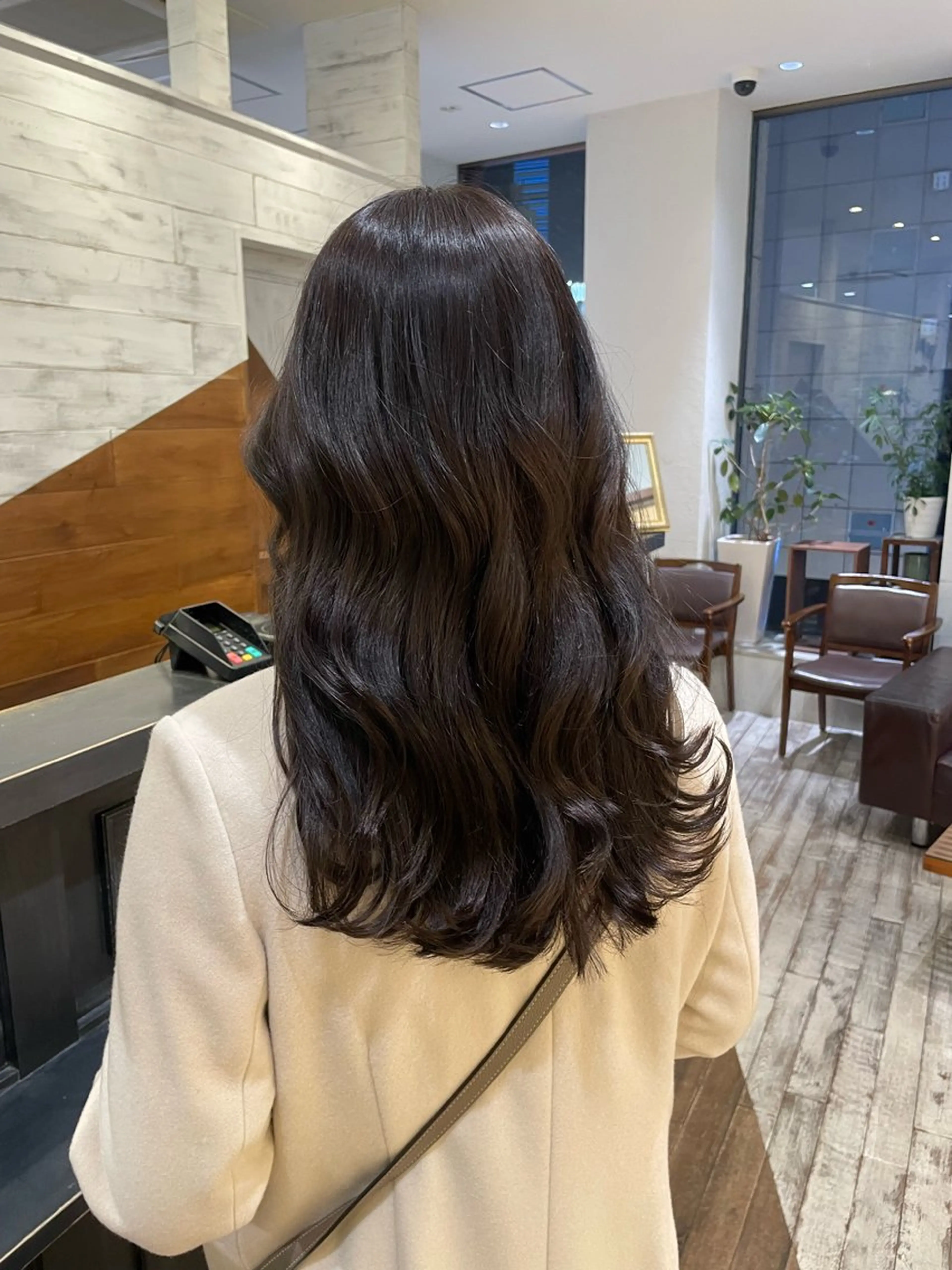 セミロング カット ヘアカラー ren ボブロブ/ミディアムのヘアスタイル