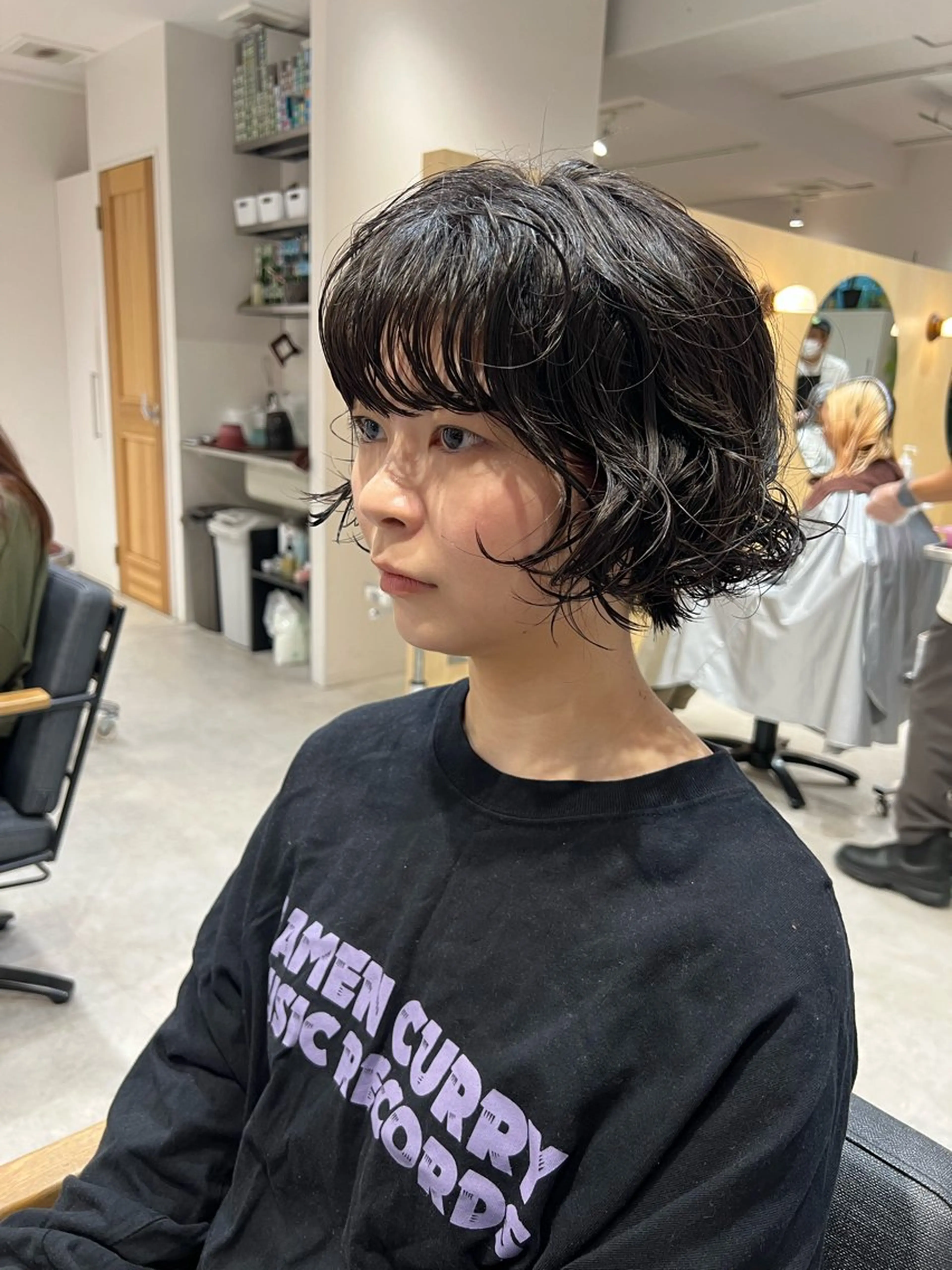 ミディアム パーマ Stam所属・パーマ/ボブ /ブリーチ チヒロのヘアスタイル