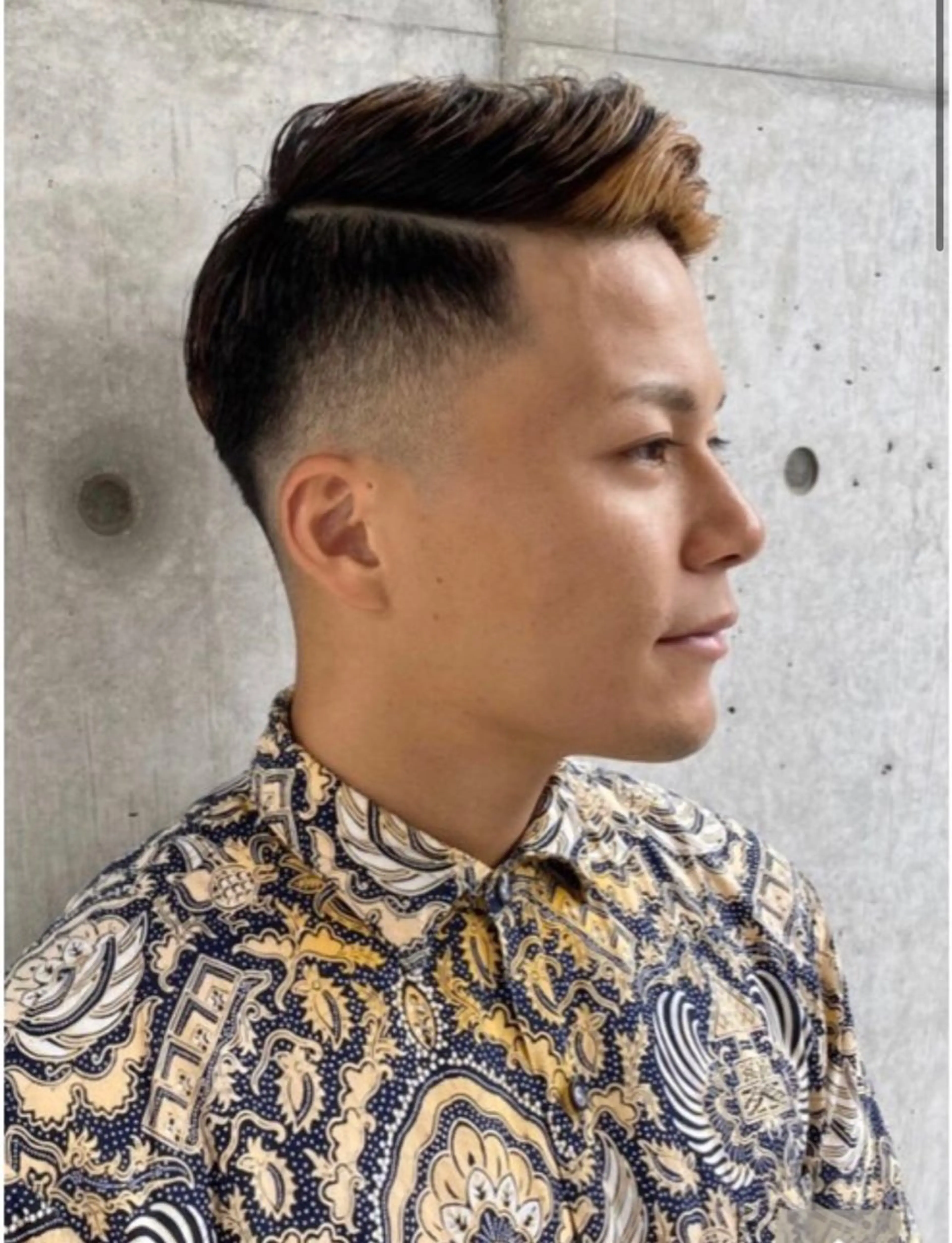 ショート カラー メンズ カット ヘアカラー NO.1メンズパーマ メンズ特化　萱原大幹のヘアスタイル