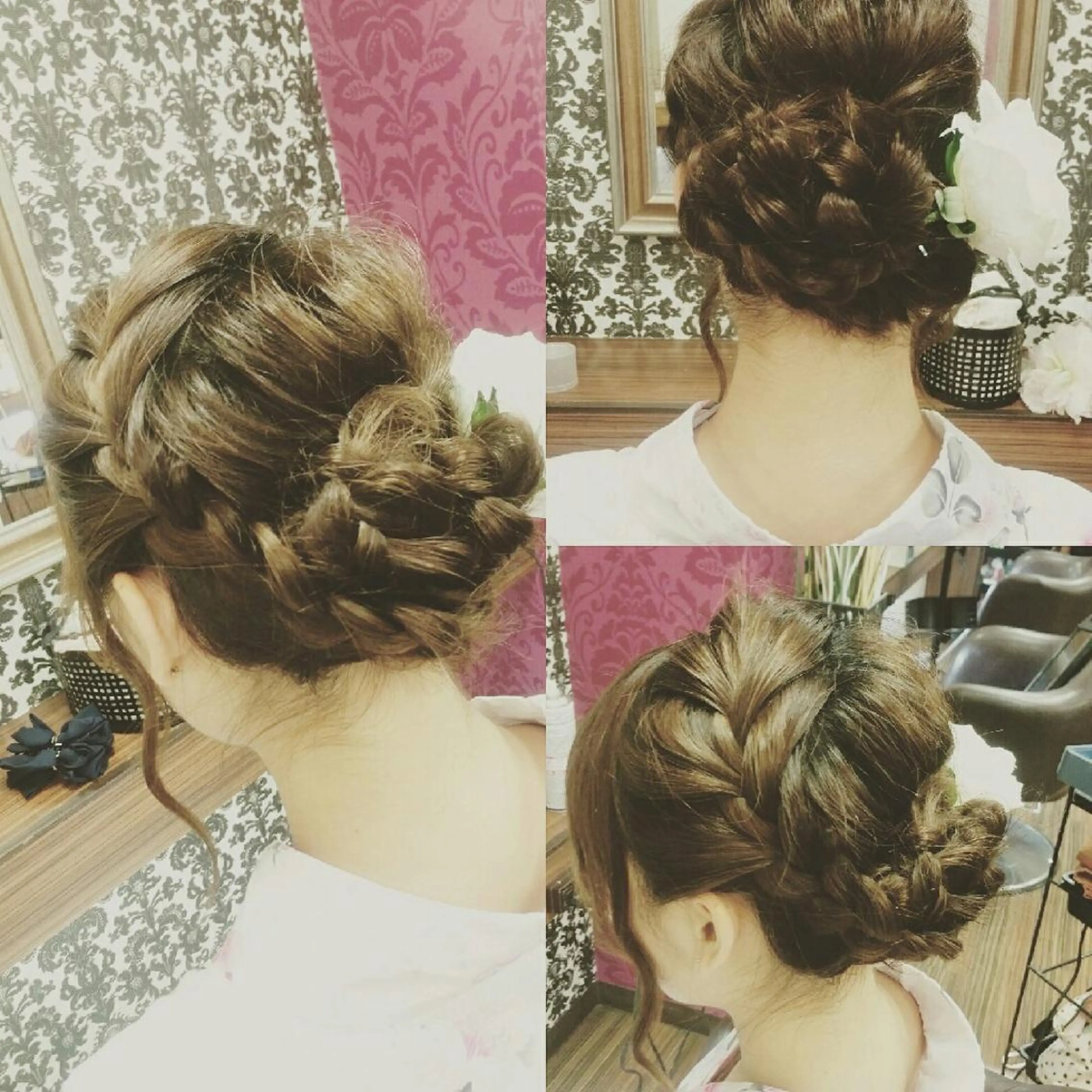 ヘアアレンジ ミディアム セミロング ロング ショート 浴衣 メテオ取扱✨美髪 矯正✨HiroNYのヘアスタイル