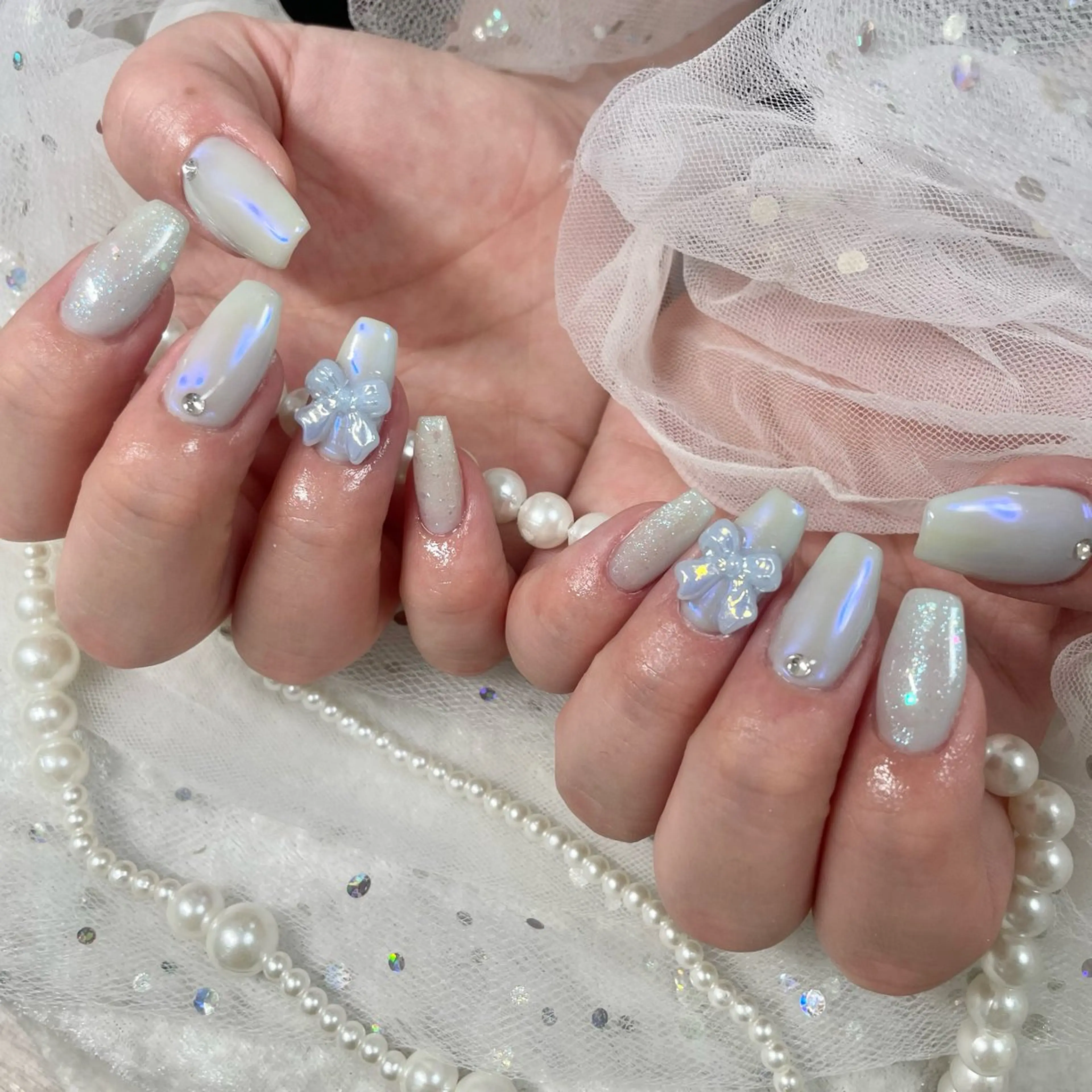 ネイル オーロラネイル パステルネイル 🎀AYAKO 🎀中韓ネイルのネイルデザイン