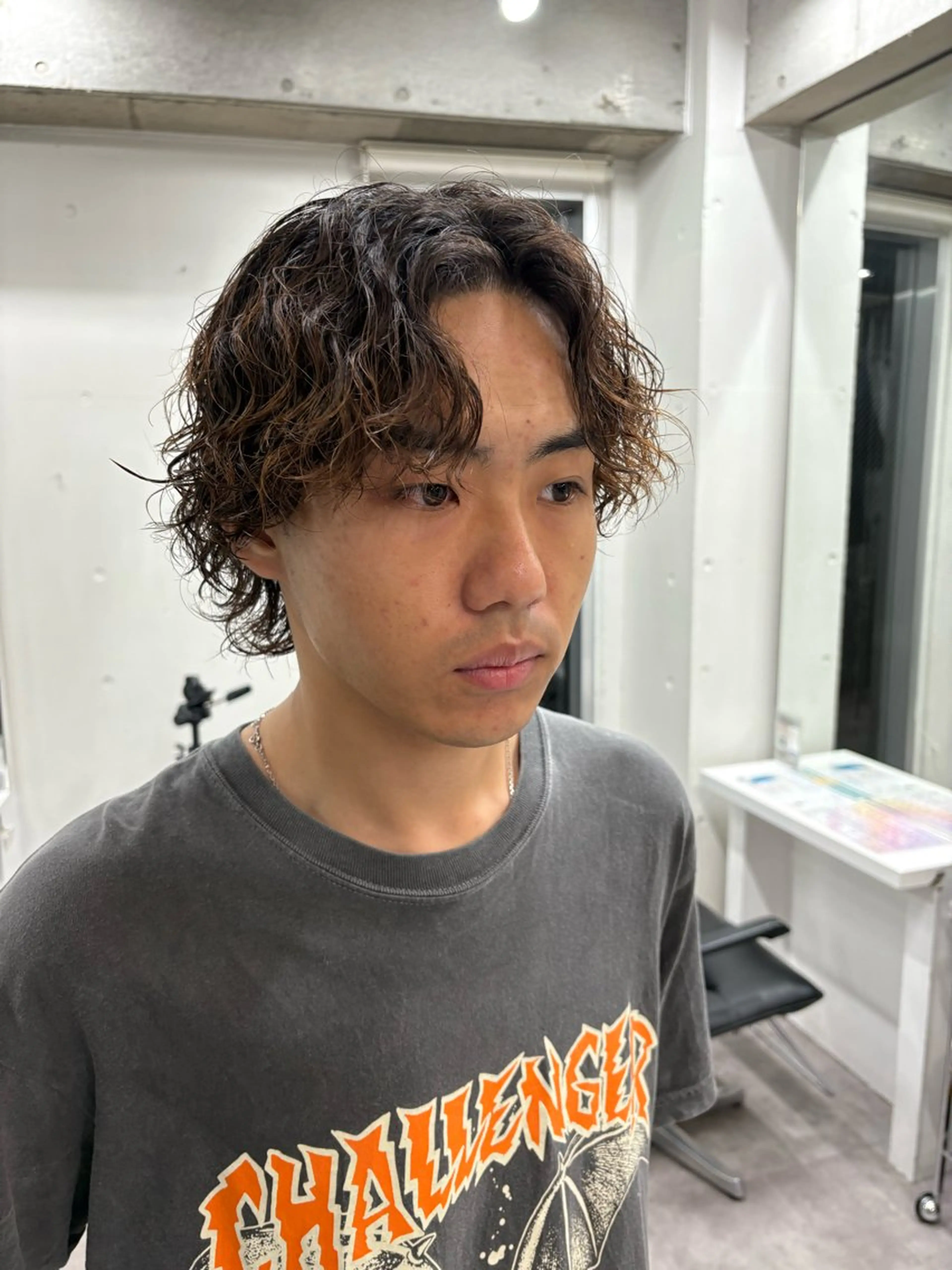 パーマ メンズ カット パーマ テテ風パーマ/ シャドウパーマ/廣田のヘアスタイル