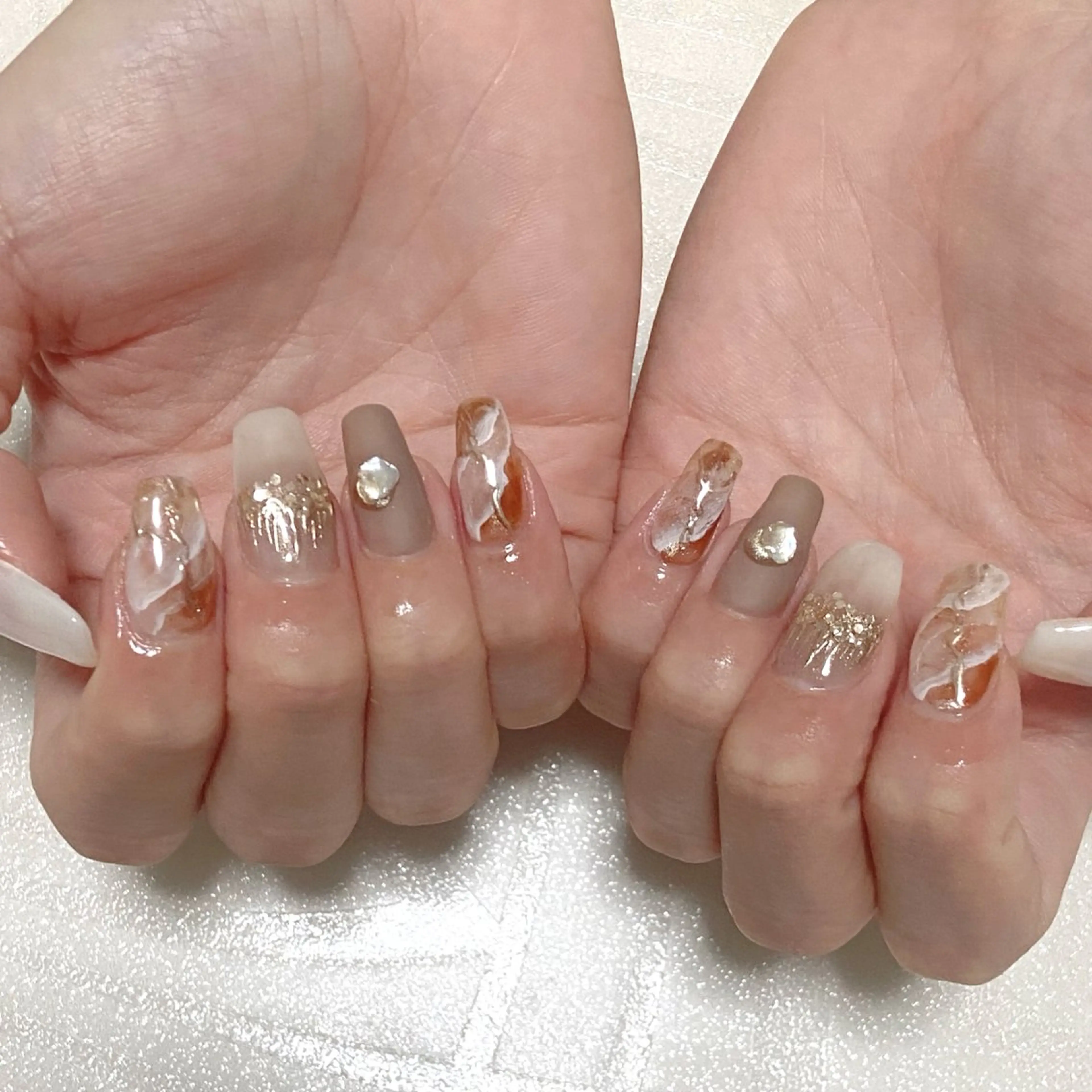 ネイル ニュアンスネイル ハンドネイル nail salon MARuのネイルデザイン