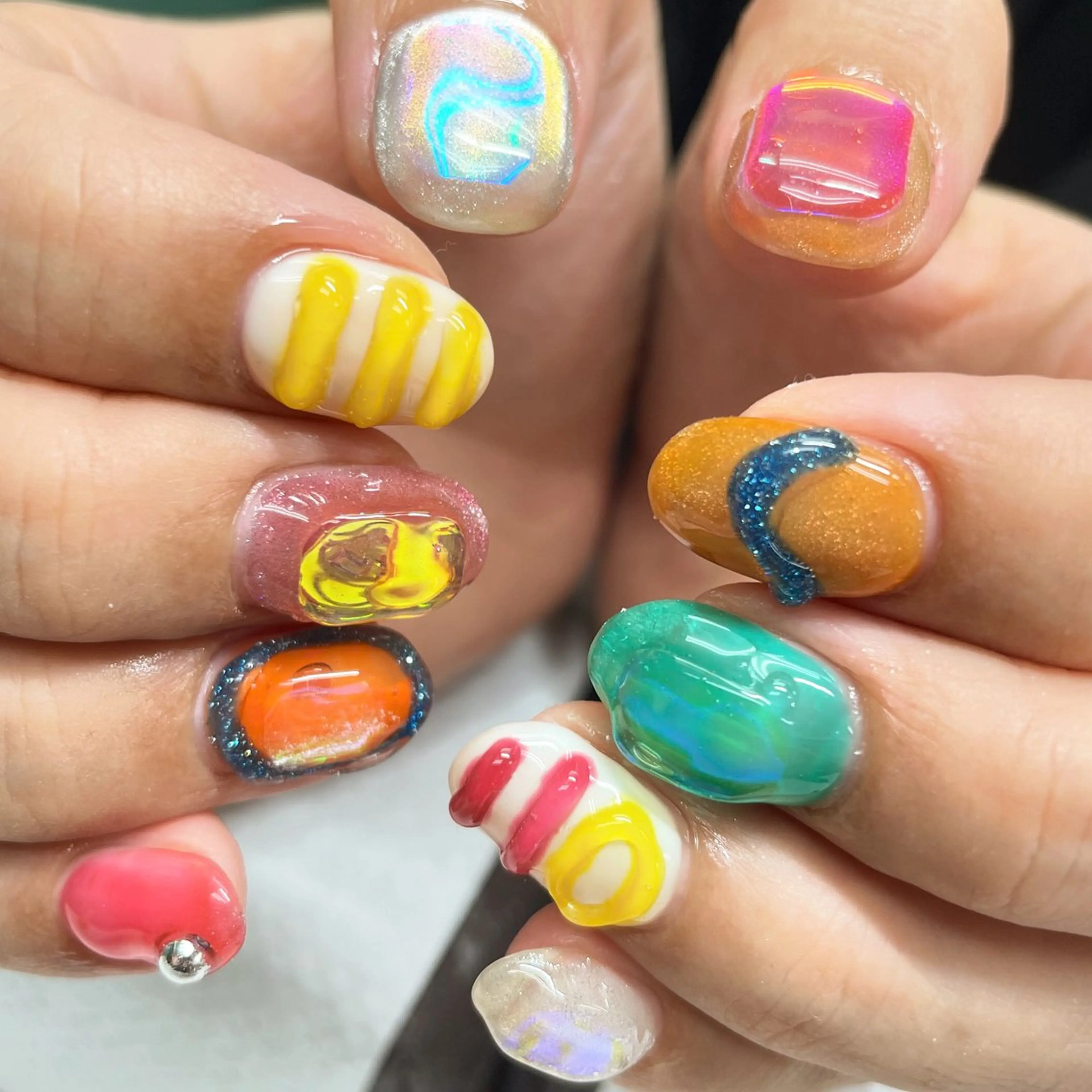ネイル ハンドネイル posa nail モエミのネイルデザイン