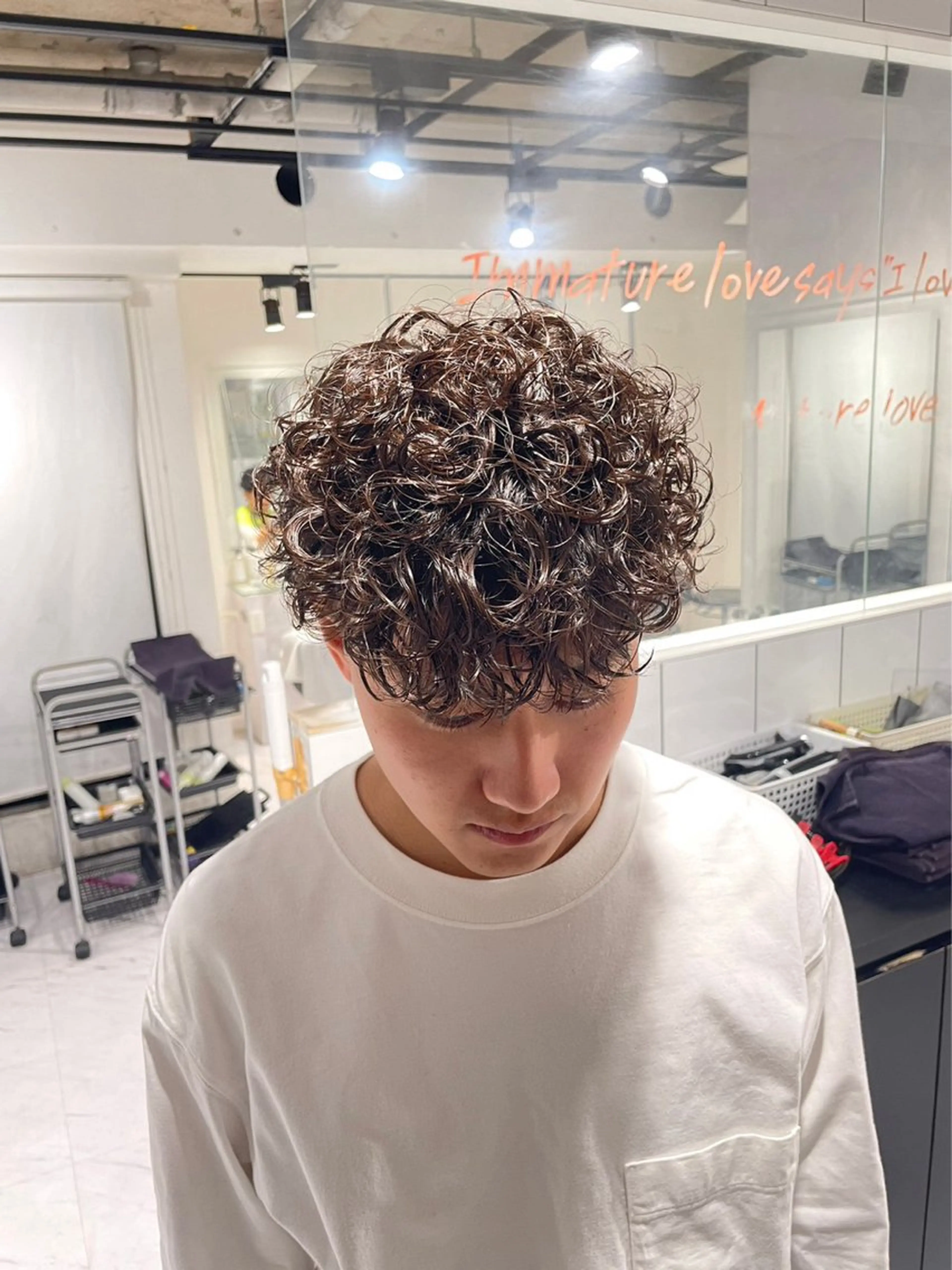 パーマ メンズ カット パーマ 🌟あゆ🌟 女子ウケスタイルのヘアスタイル