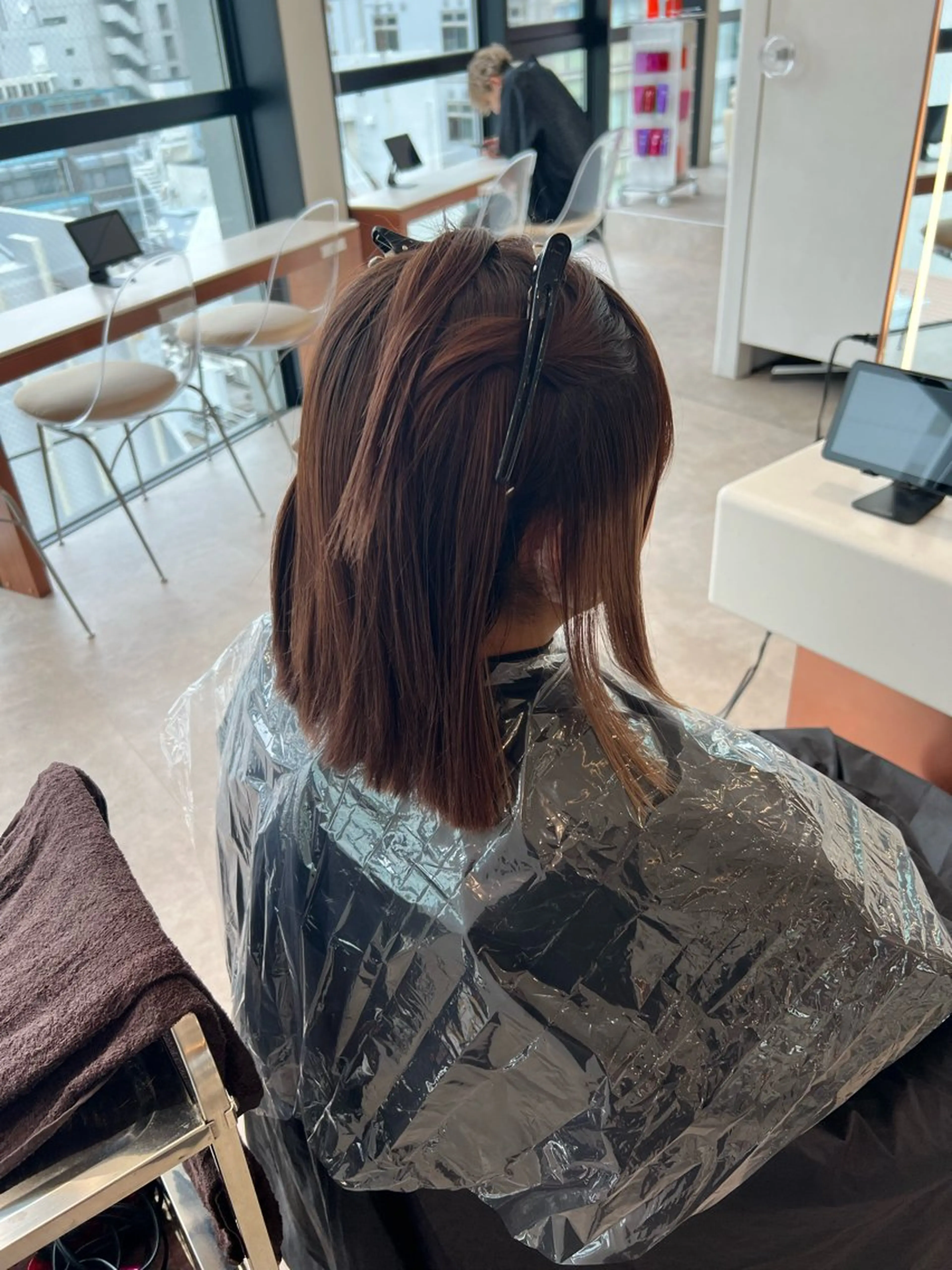 ミディアム カラー ✨髪質改善 縮毛矯正 艶髪 立川 コウキ✨のヘアスタイル