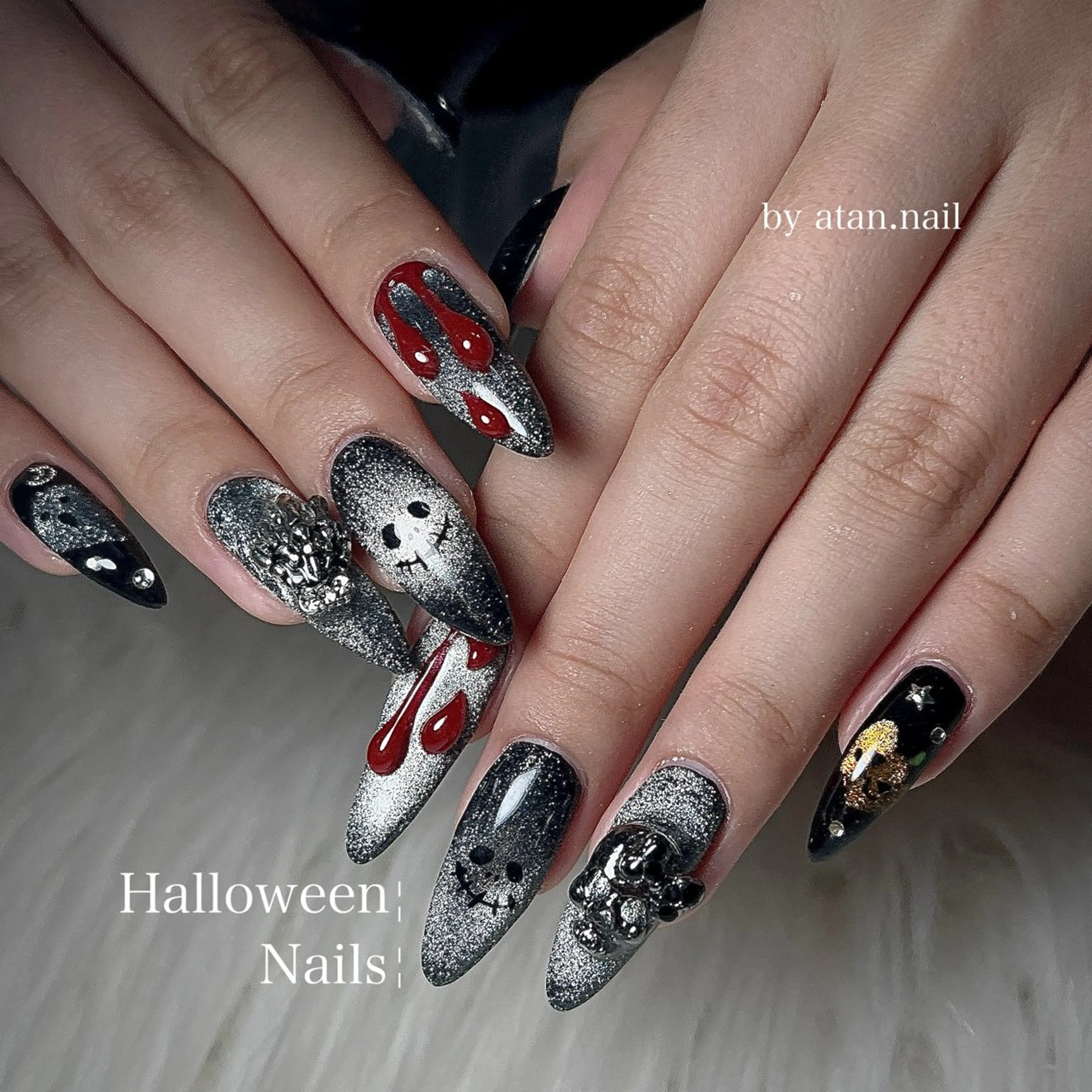 ネイル 韓国ネイル ラメ(グリッター) 持ち込み ハンドネイル 🐕‍🦺Yappy 💗A-tanのネイルデザイン