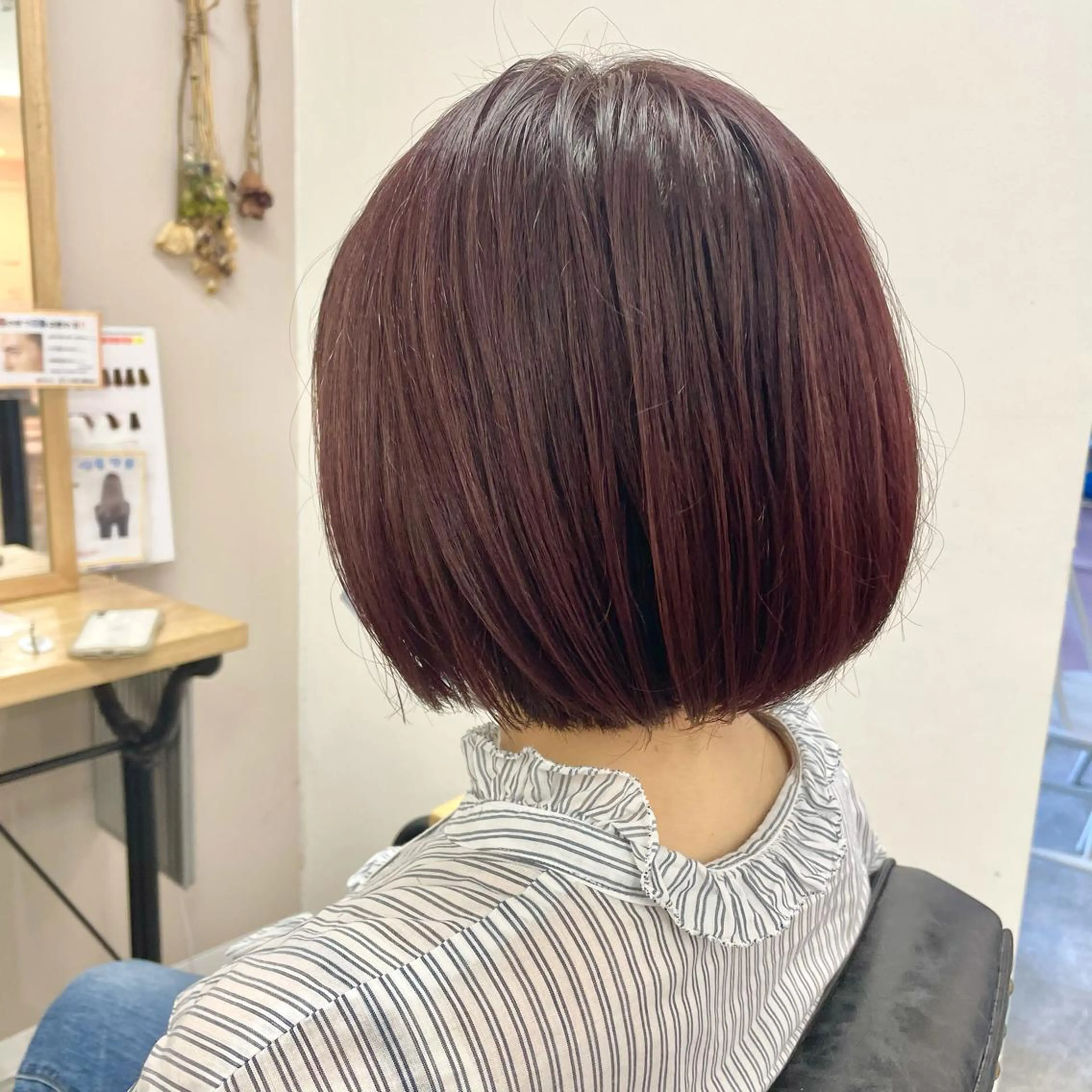 ショート カラー カット ヘアカラー トリートメント 🔵暗髪　特化🔵 梅田・増田のヘアスタイル