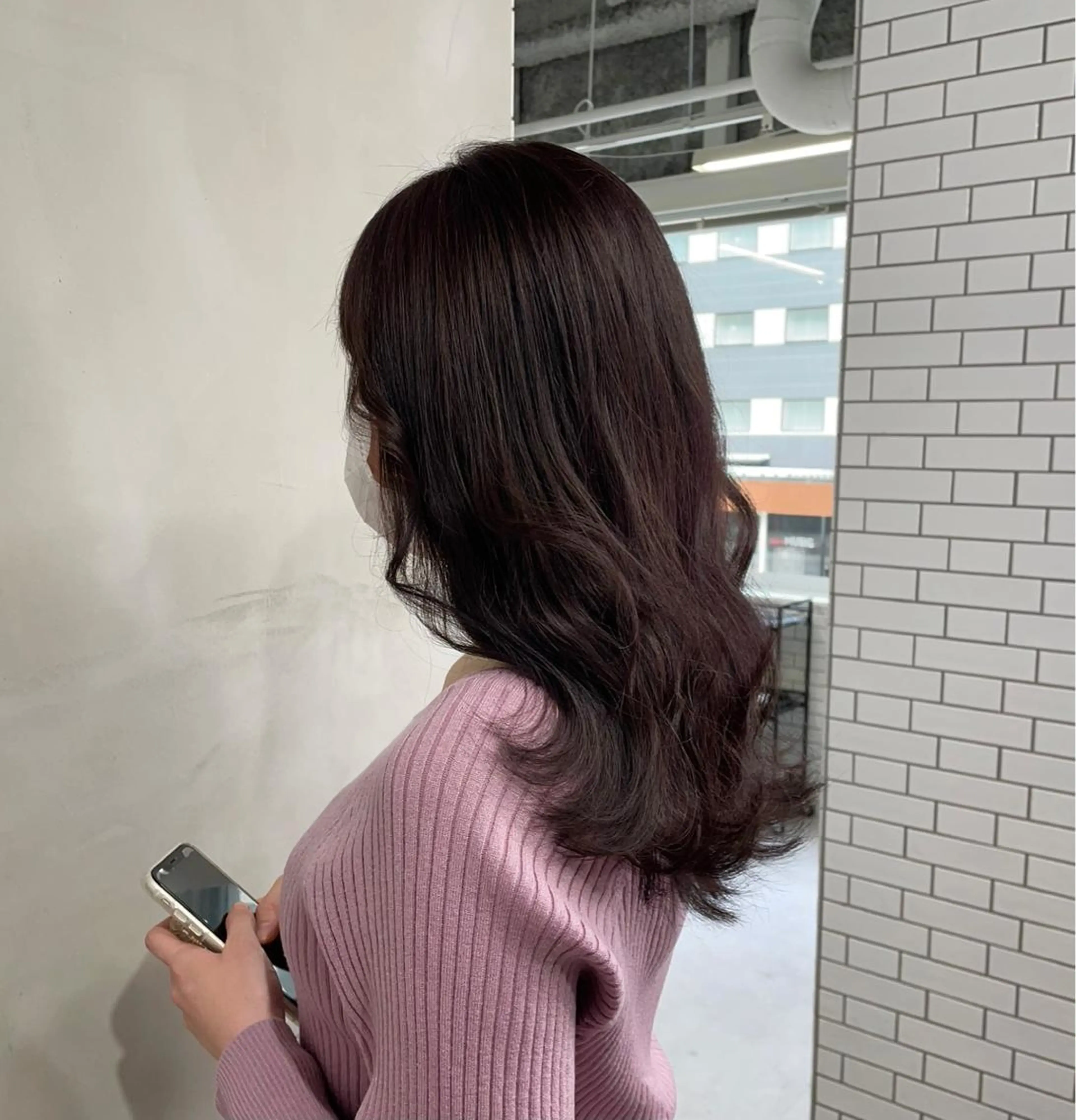 セミロング カラー ラベンダーカラー 透け感カラー✂️ yuuのヘアスタイル