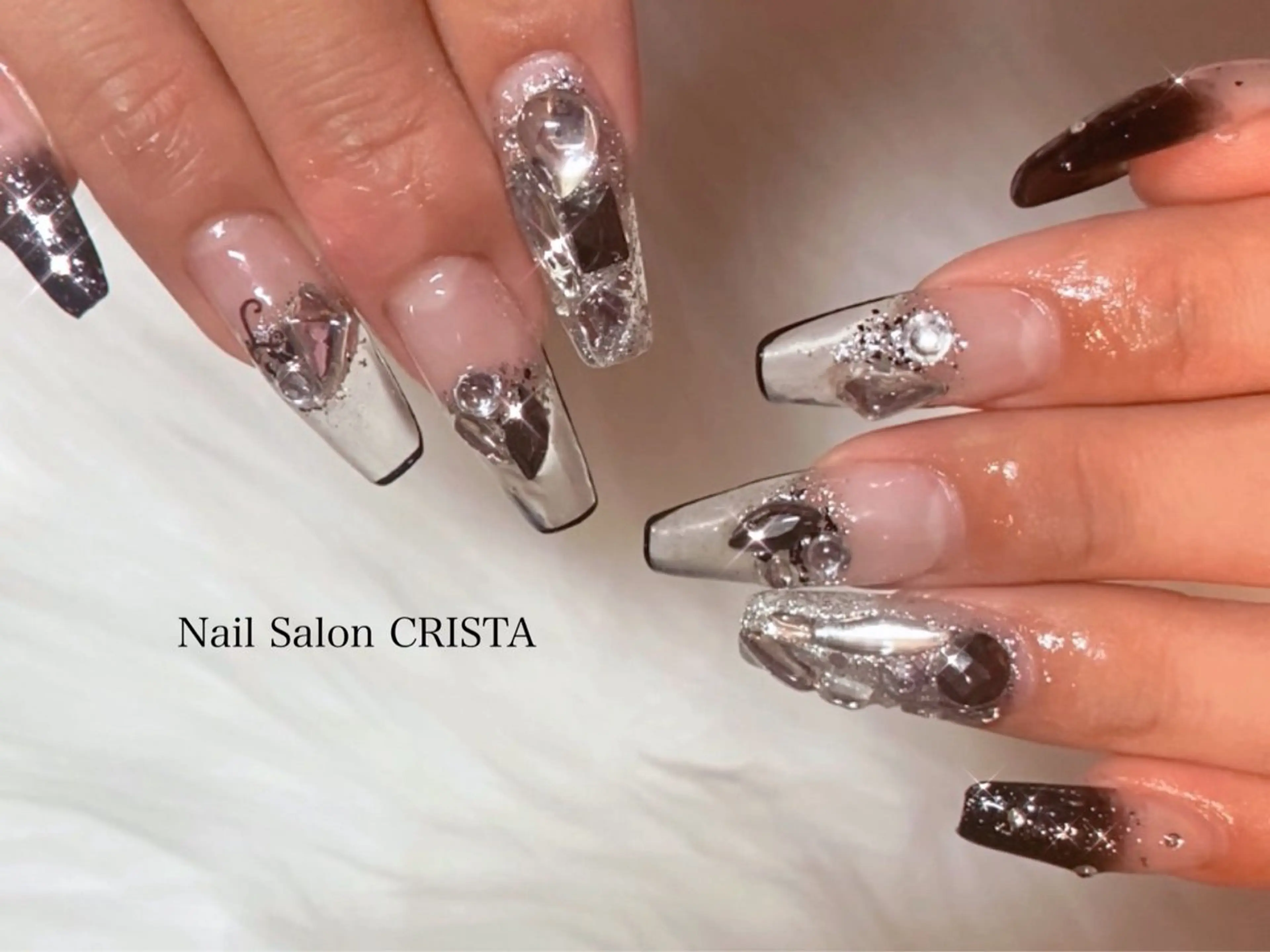ネイル クリアネイル 持ち込み ハンドネイル Nail Salon CRISTA所属・CRISTA 🍇ヒナタのネイルデザイン
