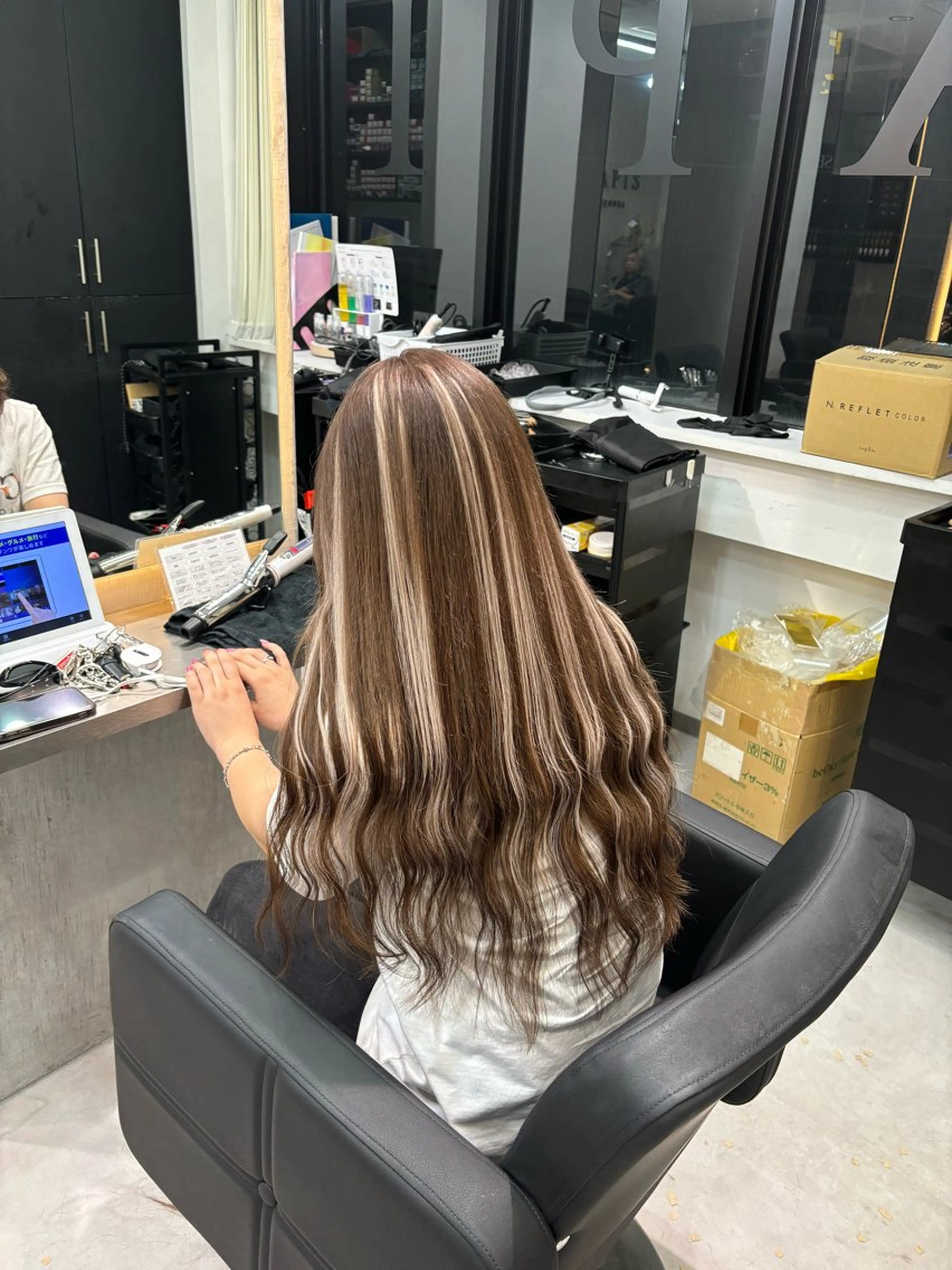 ロング エクステ 谷村 龍之輔のヘアスタイル