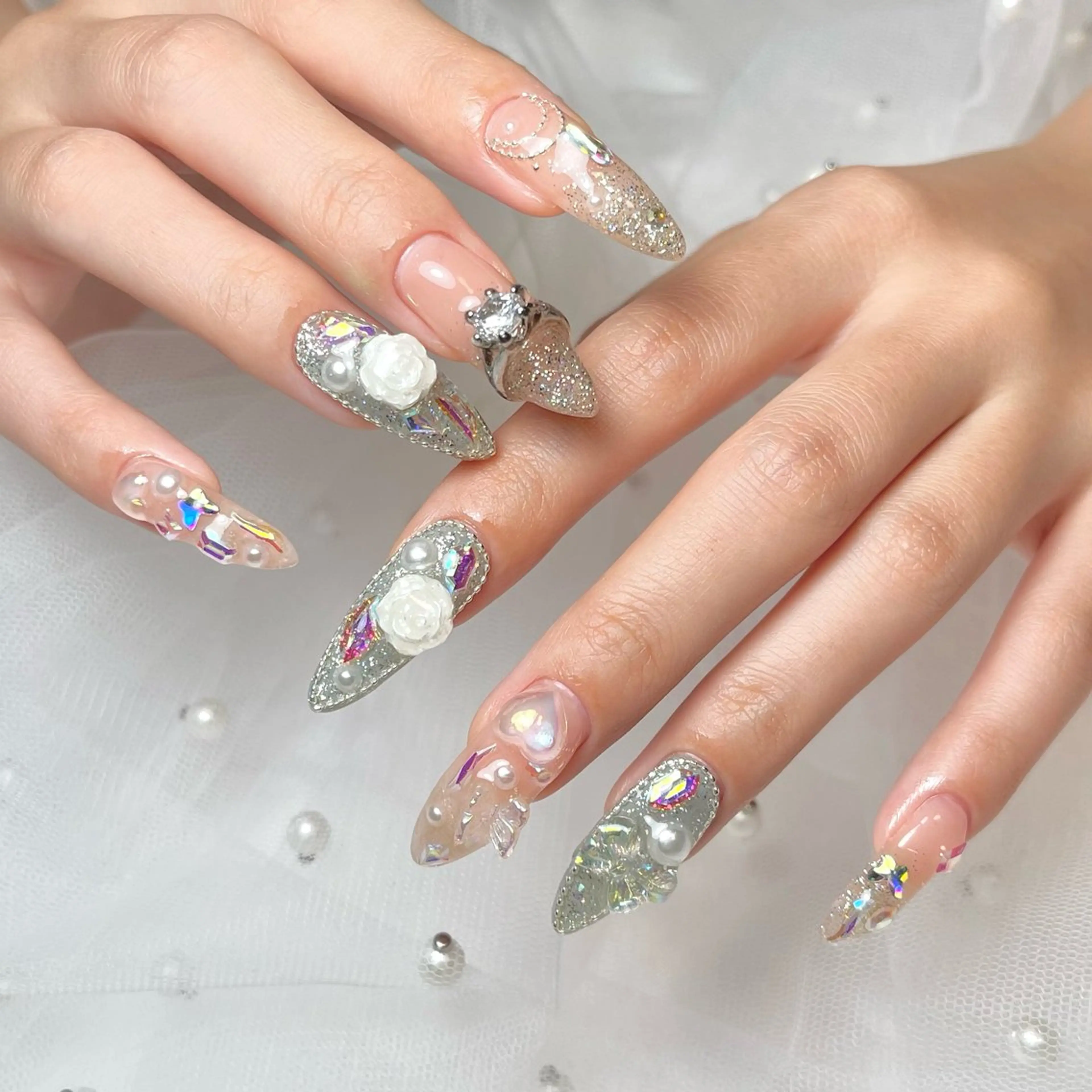 ネイル キラキラネイル 韓国ネイル ハンドネイル COCO  NAIL所属・COCO NAILのネイルデザイン