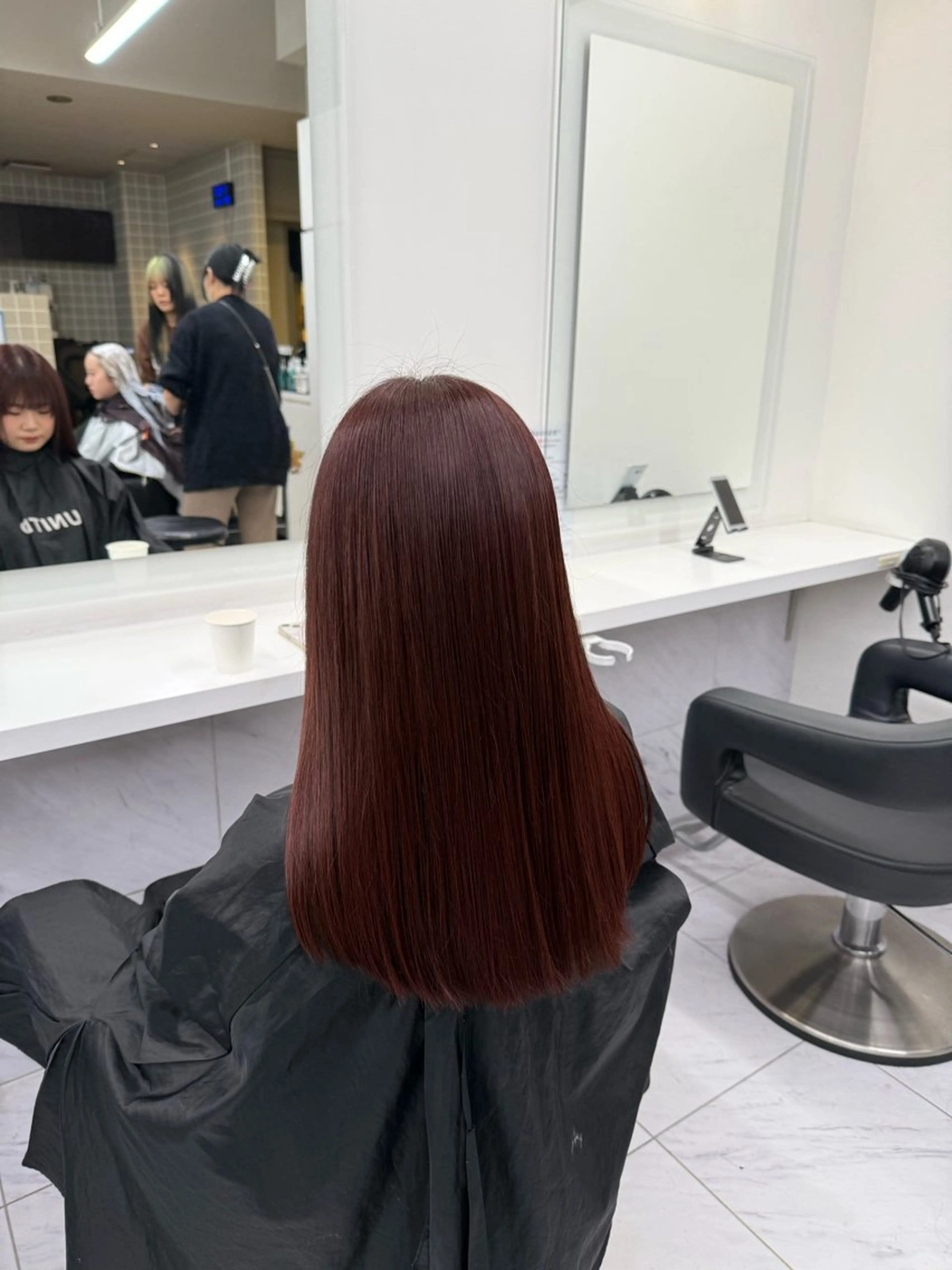 ロング カラー ヘアアレンジ ヘアカラー トリートメント ヘッドスパ 💗暖色特化ピンク/ 赤髪💗HARUNAのヘアスタイル