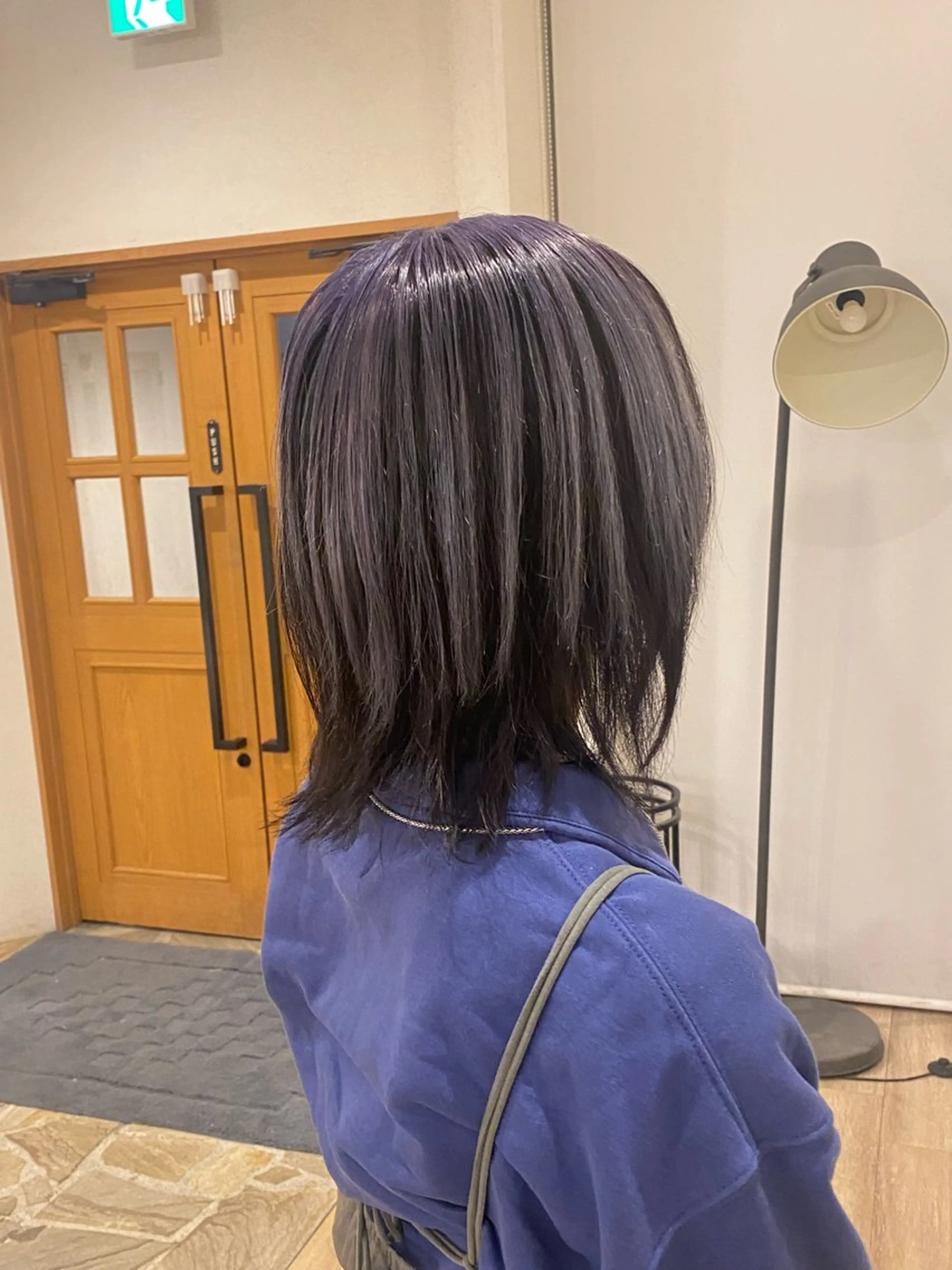 ミディアム カラー 杉原 さやかのヘアスタイル