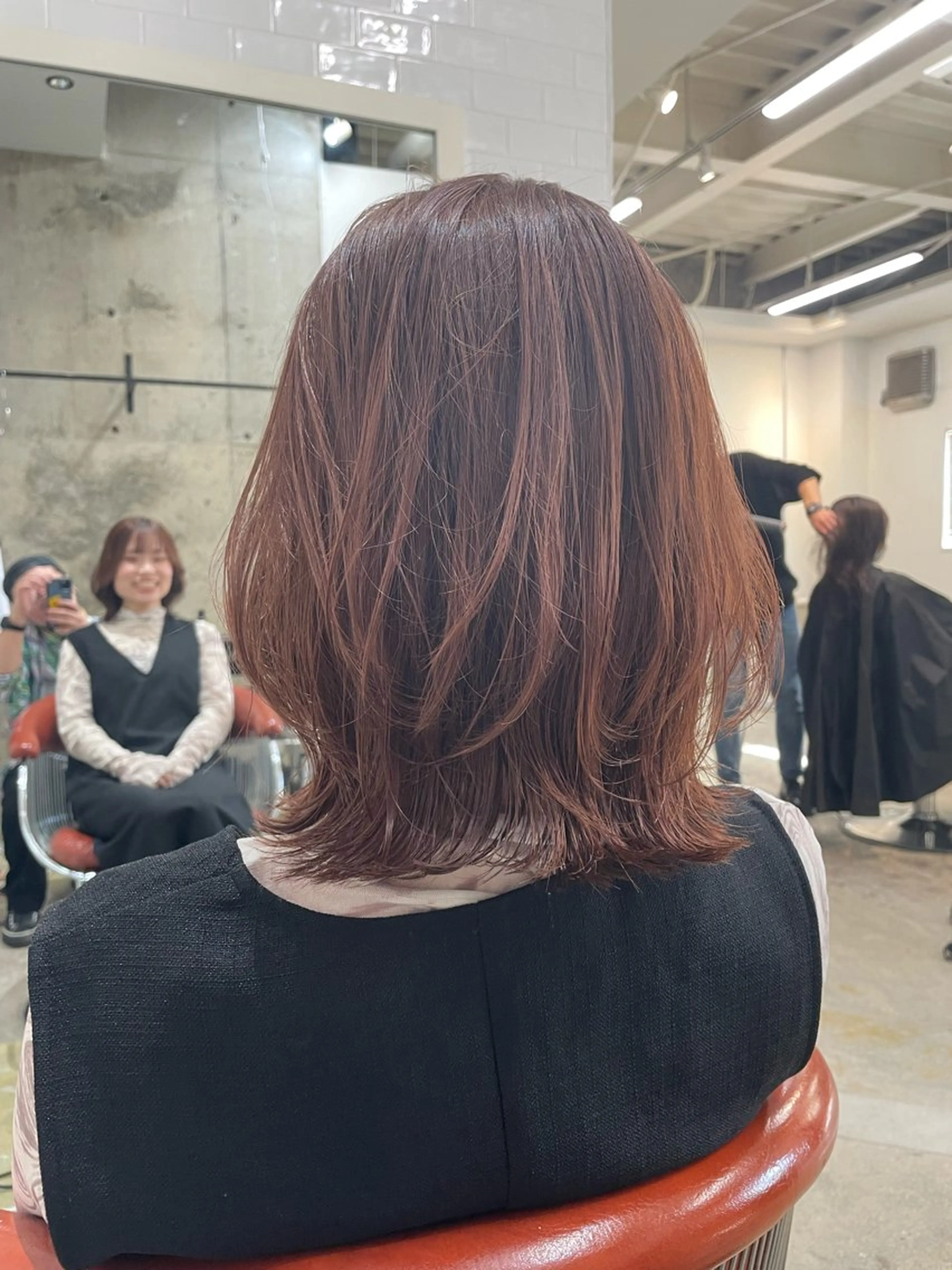 ミディアム くびれヘア カット 宮本 祥生のヘアスタイル