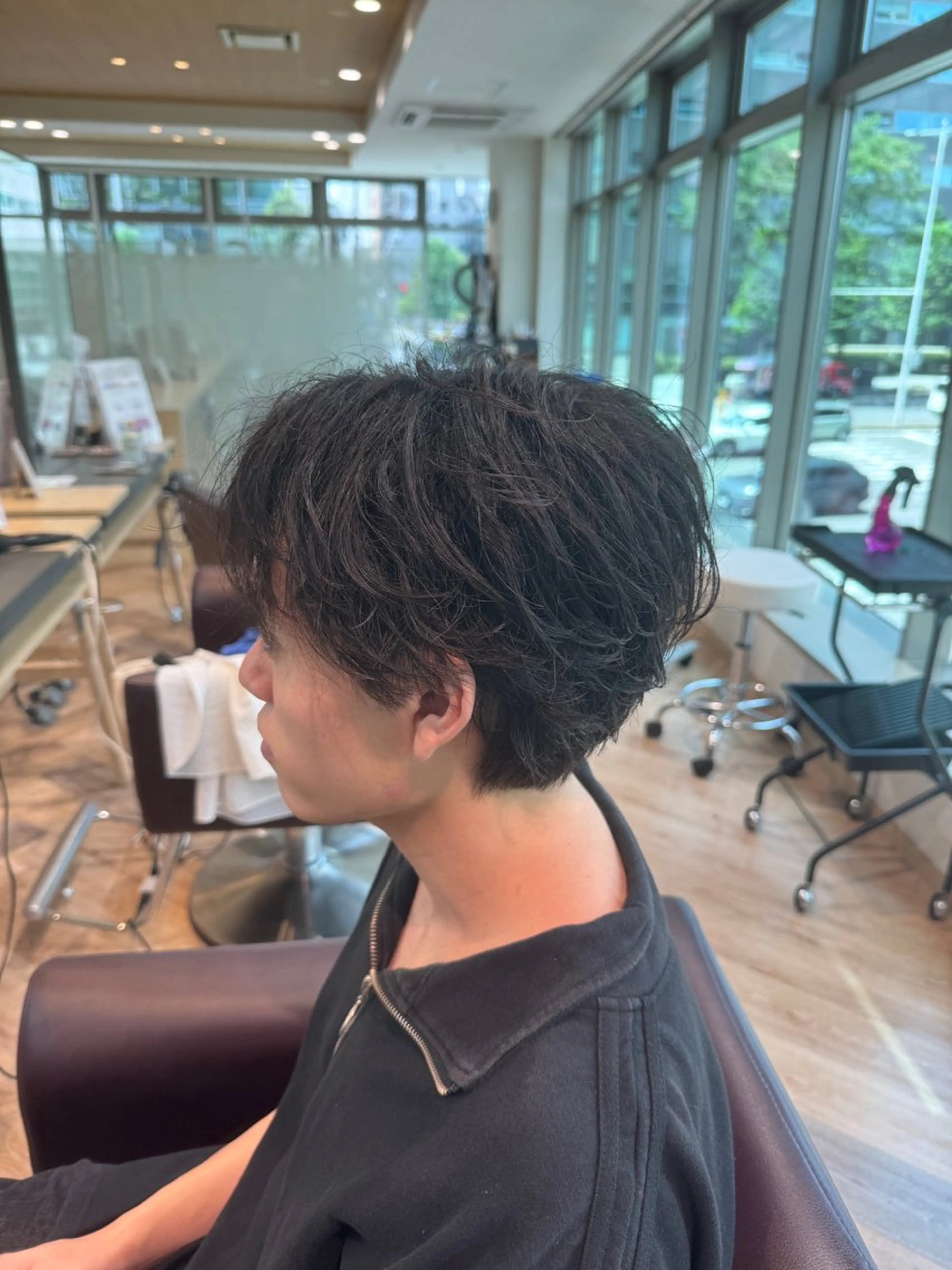 ショート パーマ メンズ カット パーマ メンズ特化/短髪 パーマ/八谷悠都のヘアスタイル