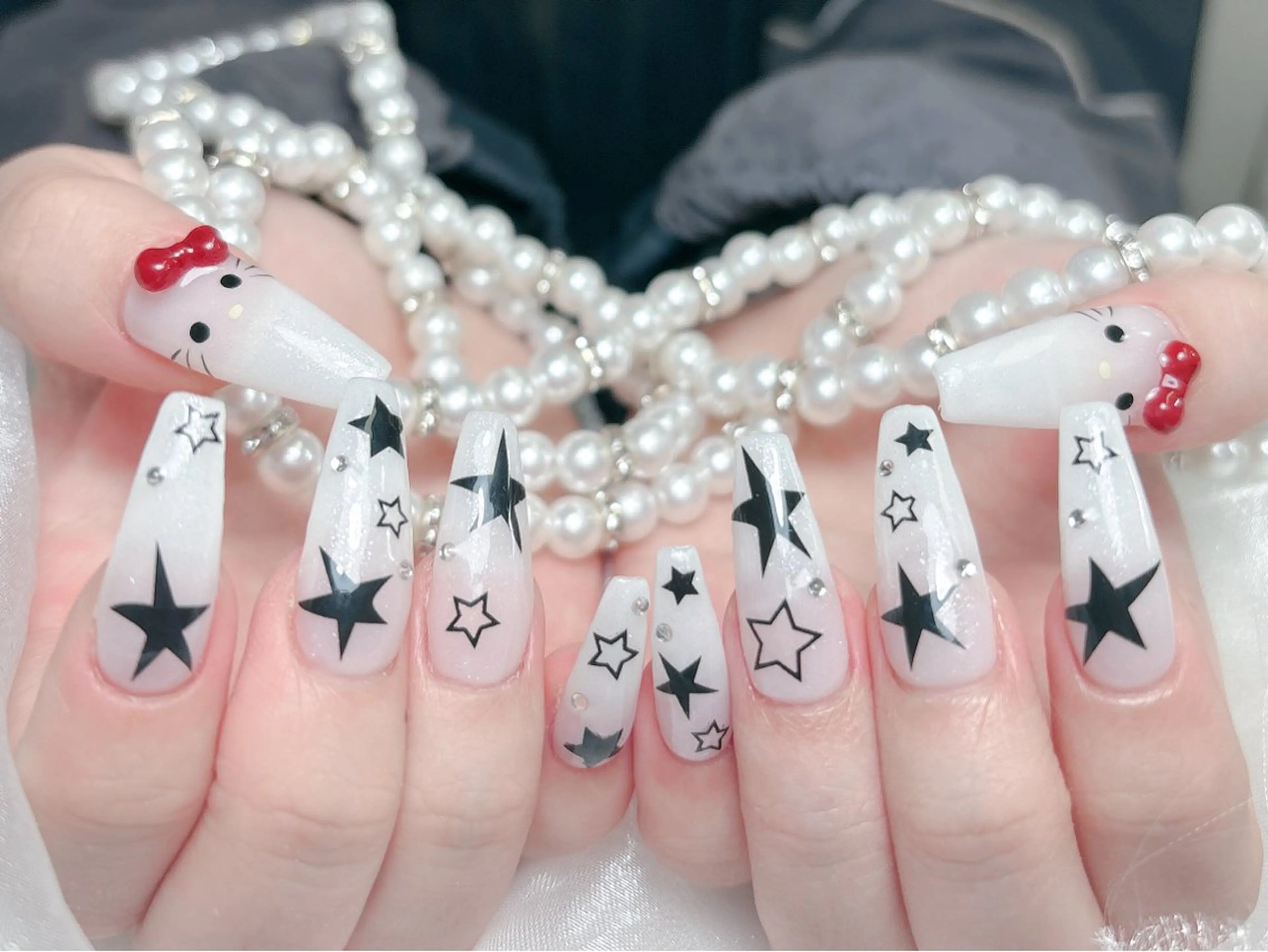 ネイル 成人式 ジェルネイル ロングネイル マグネットネイル ミディアムネイル ハンドネイル Momoa nail salon所属・MoMoA Nail ネイル長さ出し専門店のネイルデザイン