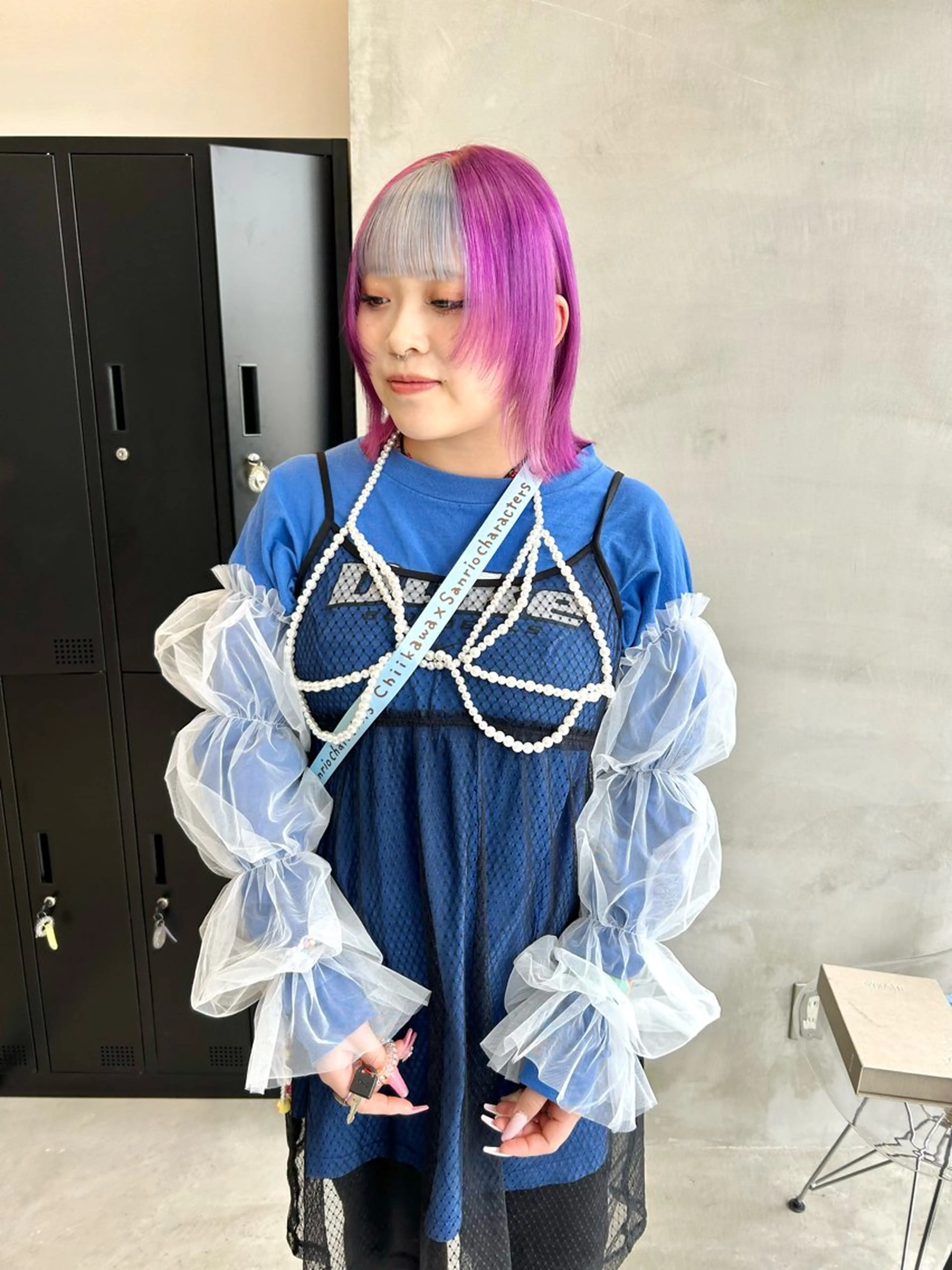 ミディアム カラー ヘアカラー トリートメント mood tatemachiのヘアスタイル