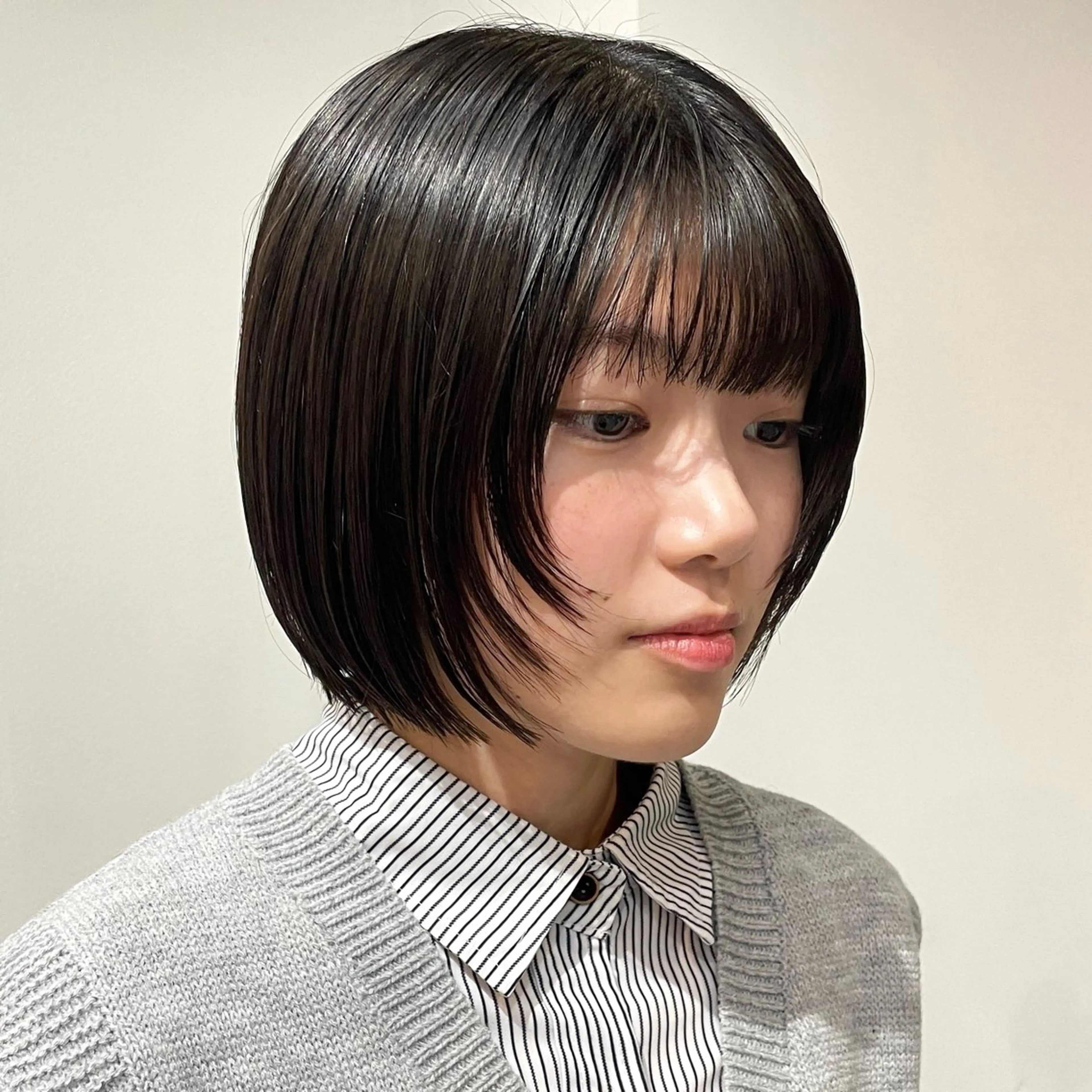 ショート ボブ 顔まわりレイヤー 顔周りカット レイヤーカット カット ヘアカラー note所属・韓国風/レイヤー/ note アヤナのヘアスタイル