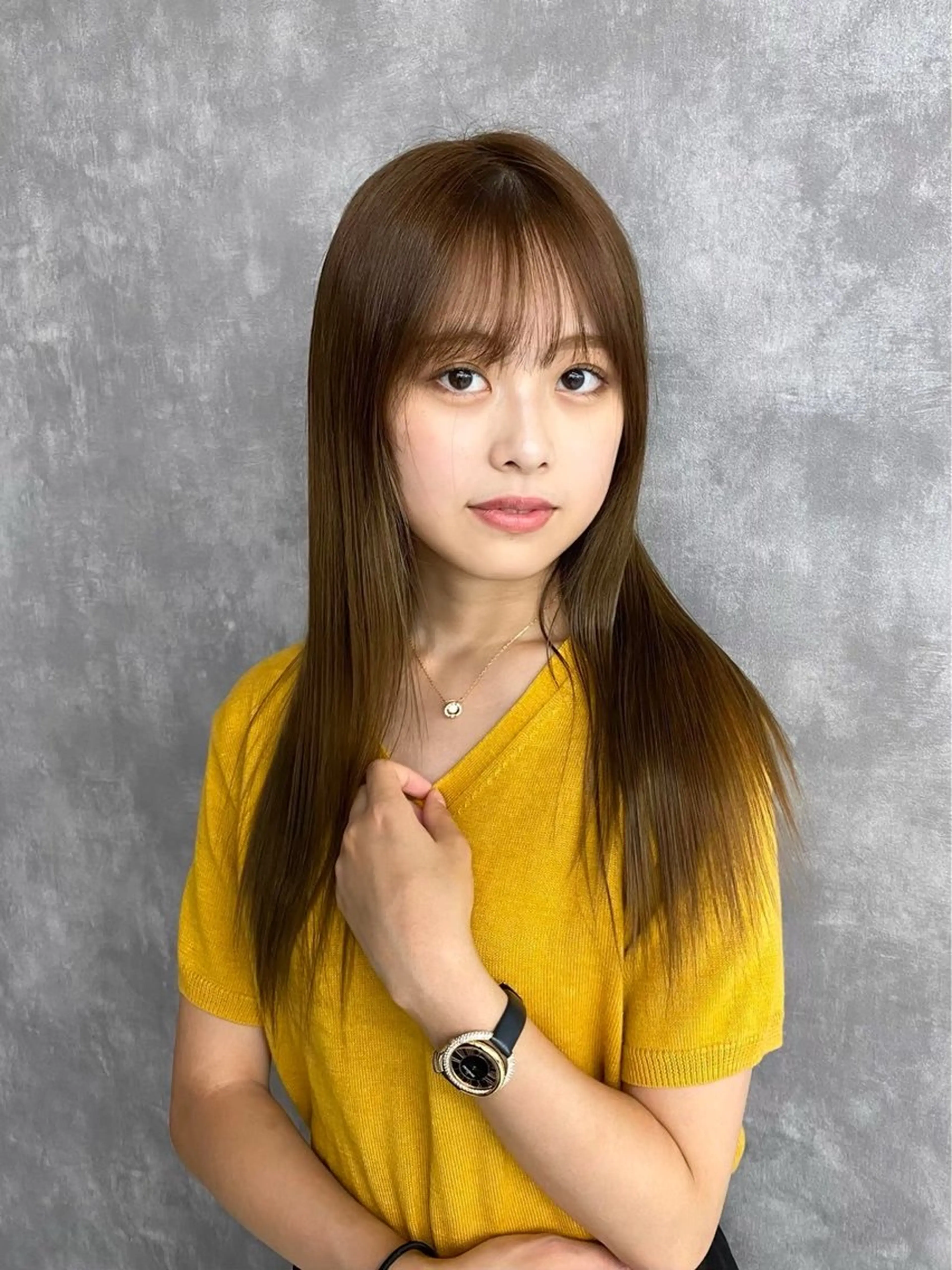 ロング カラー 韓国風ヘア🇰🇷 こ〜へい🫧のヘアスタイル